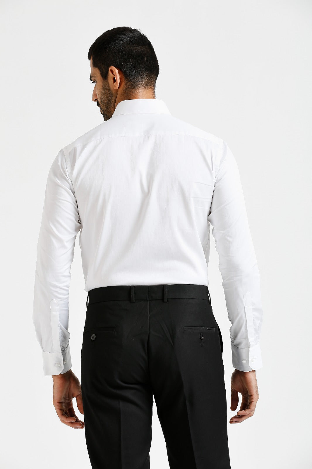 Moonlight - Satin Slim Fit Shirt - White