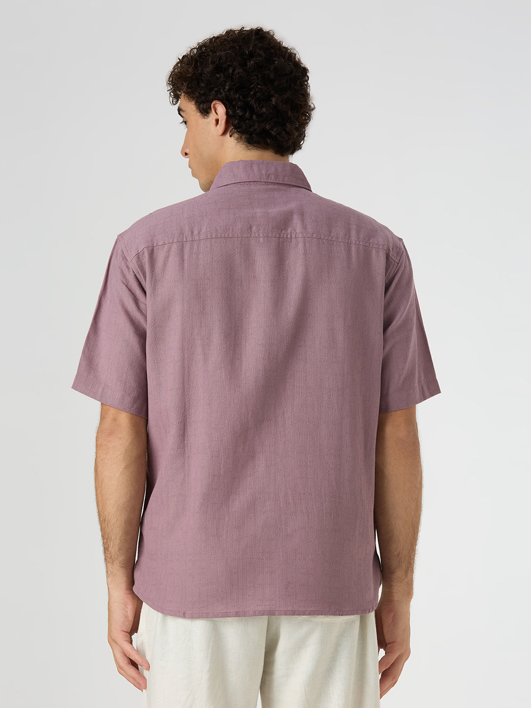 Crackle Half-Sleeves shirt - Dessert Rose