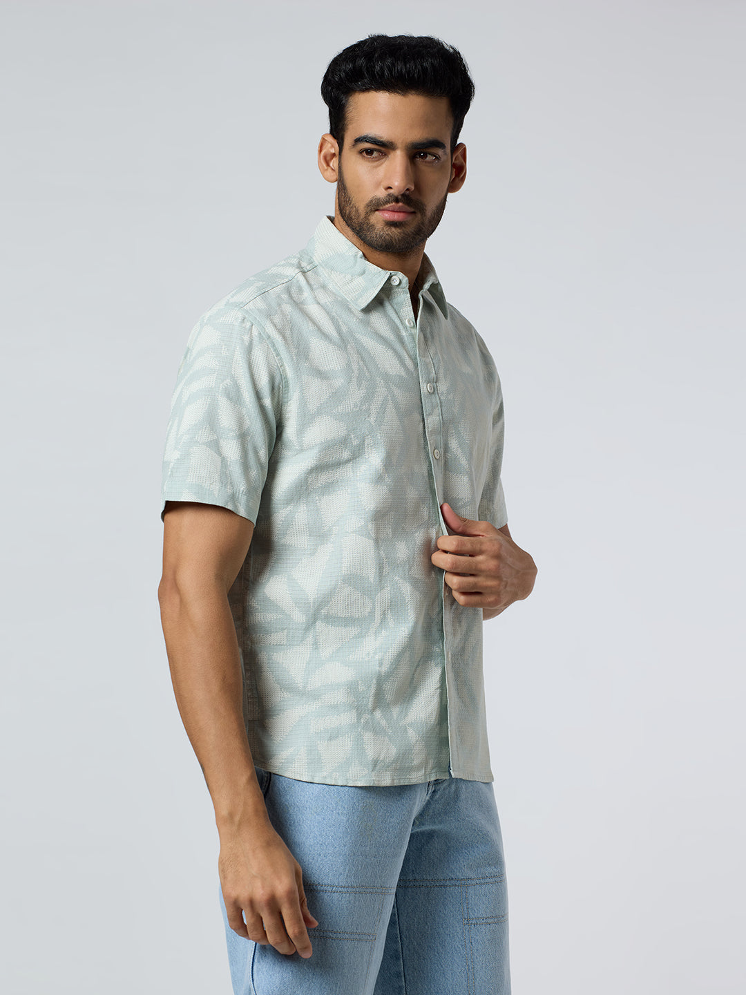 Delta Half-Sleeves shirt - Green