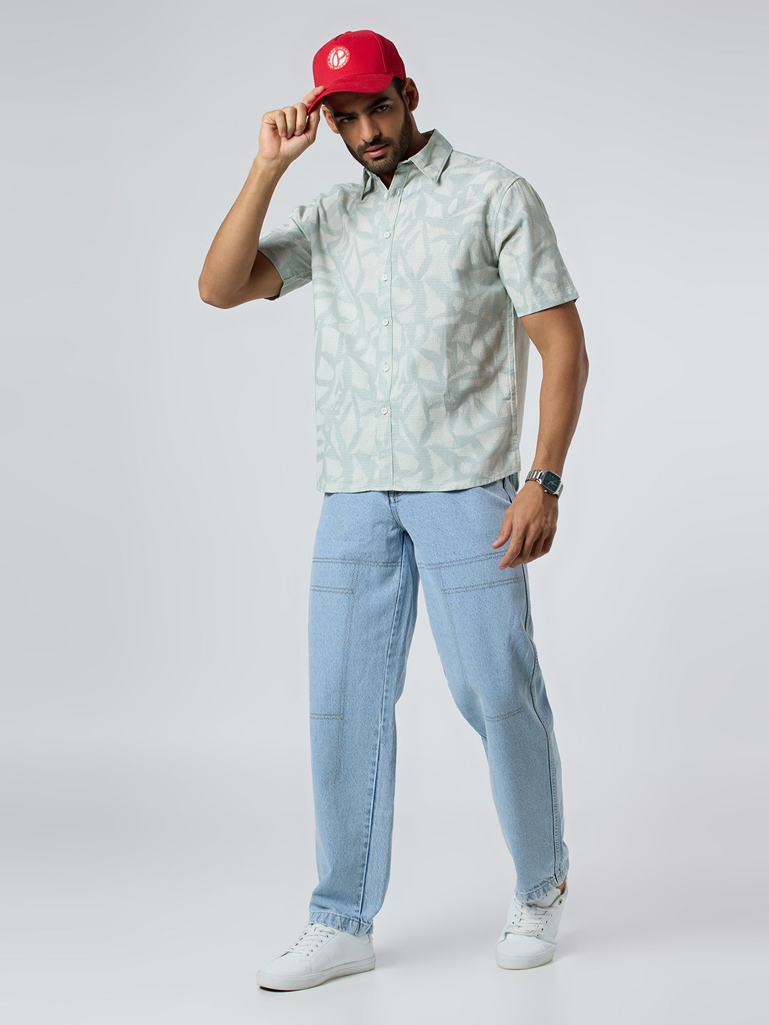 Delta Half-Sleeves shirt - Green