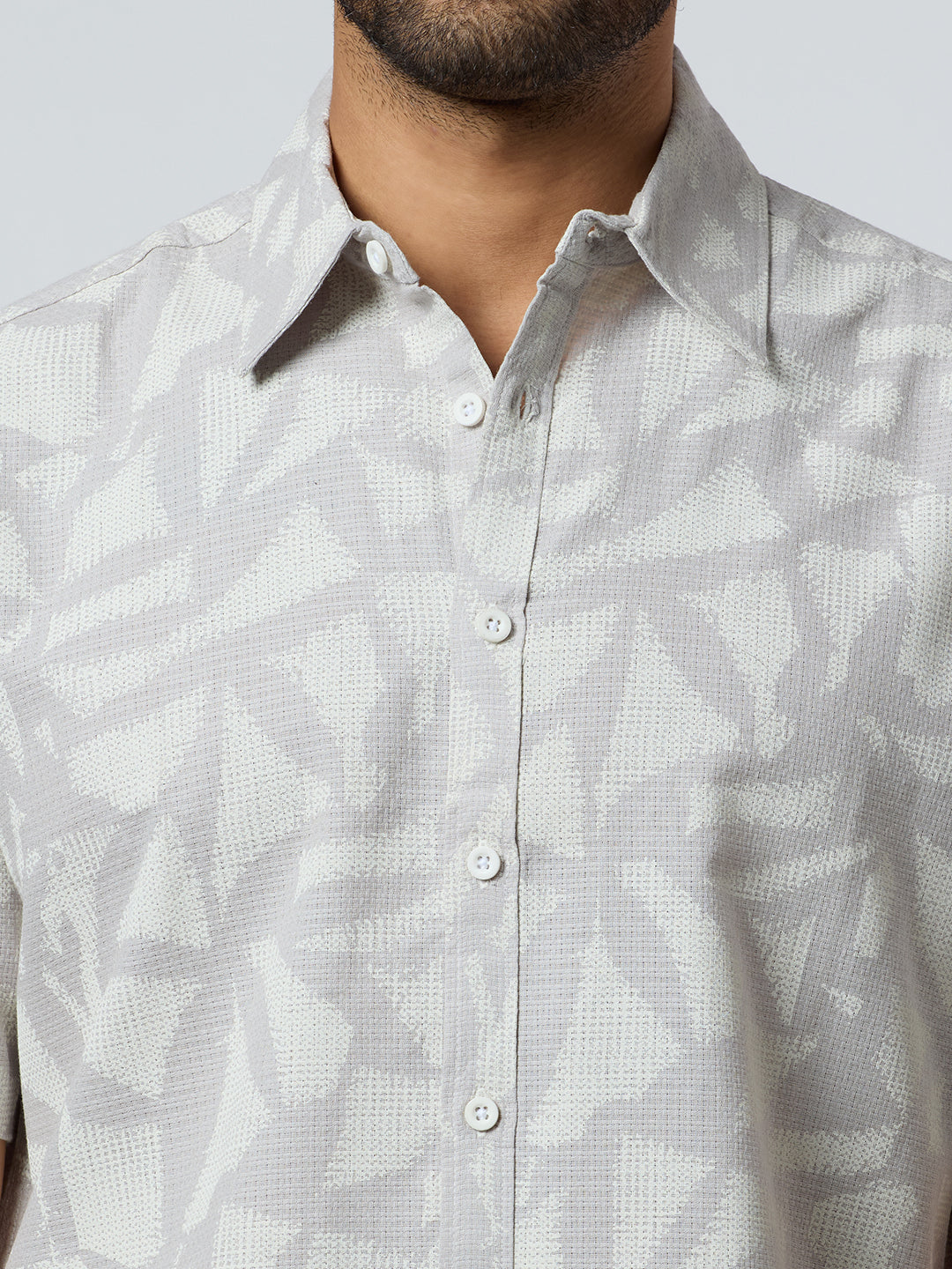 Delta Half-Sleeves shirt - Grey