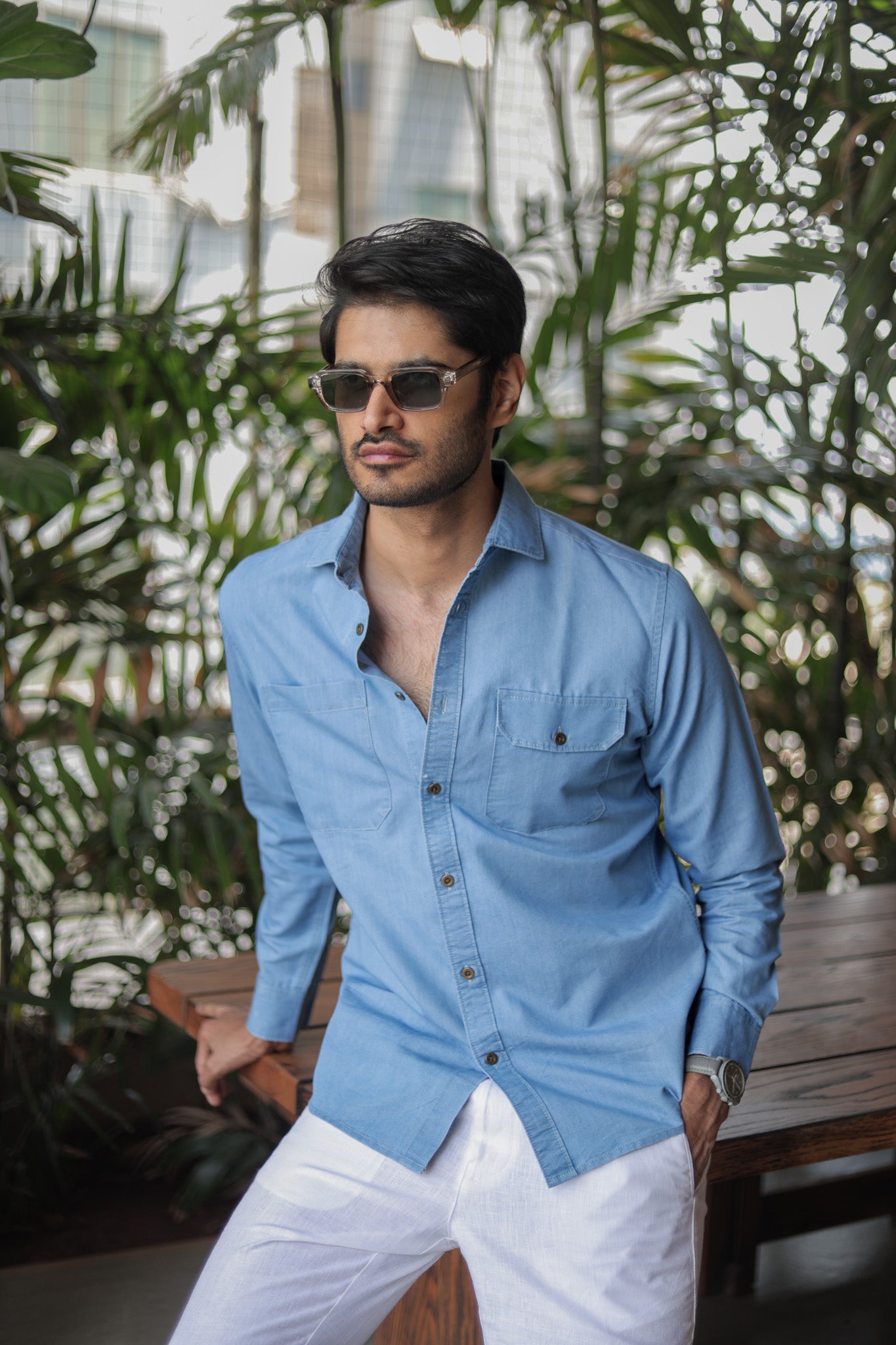 Powder Route Denim Shirt