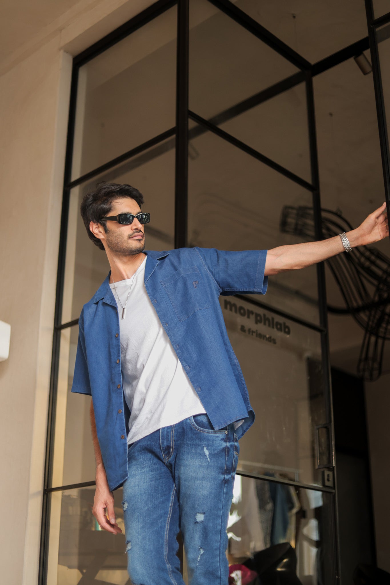 Raw Indigo Denim Shirt