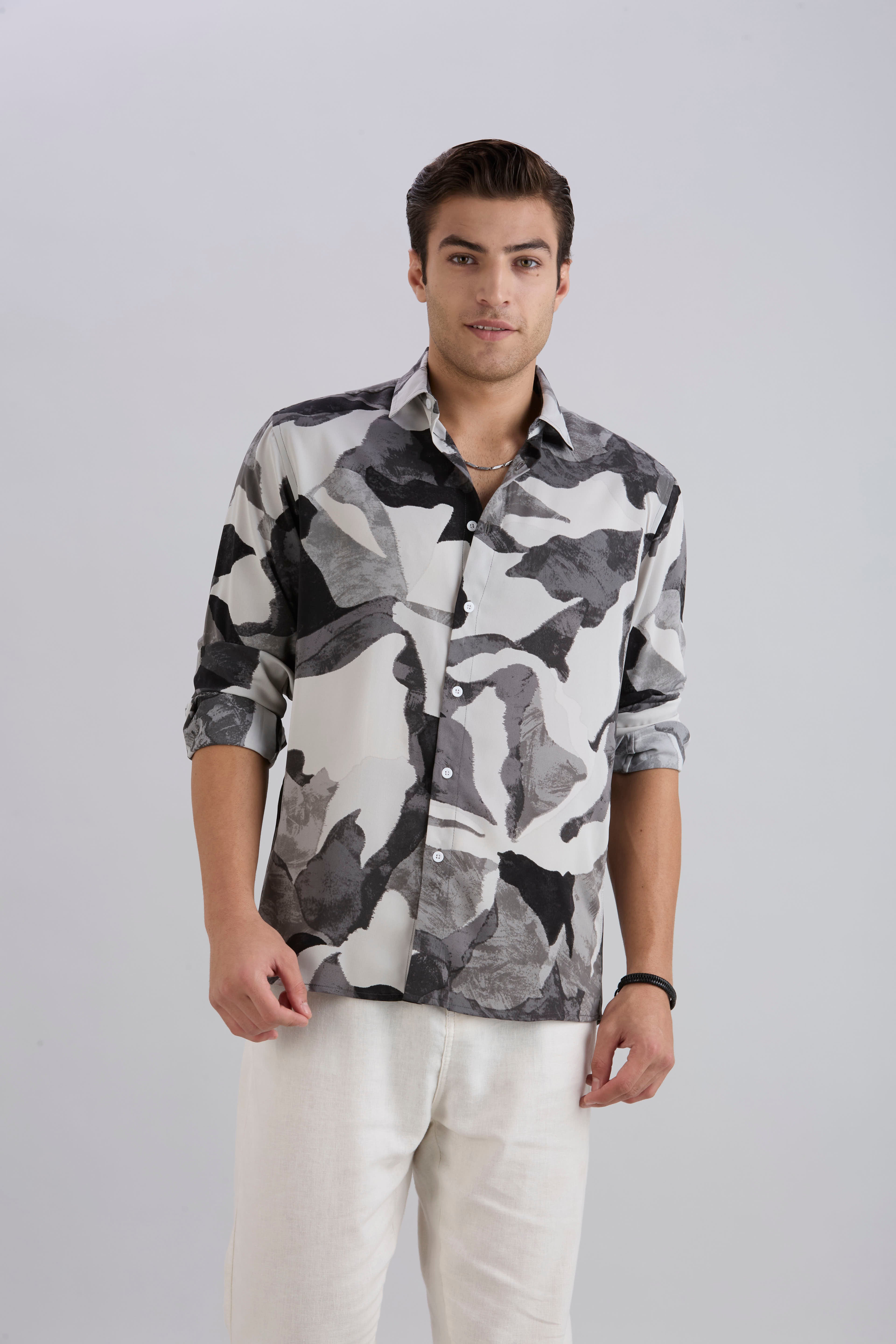 Lucid Printed Shirt - Black