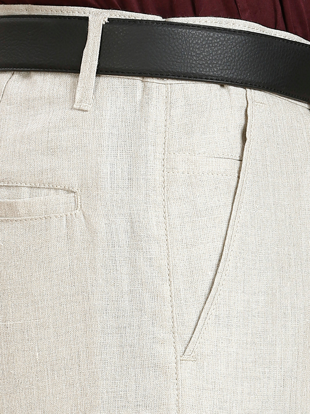 SHIK - PURE LINEN PANTS -KHAKHI
