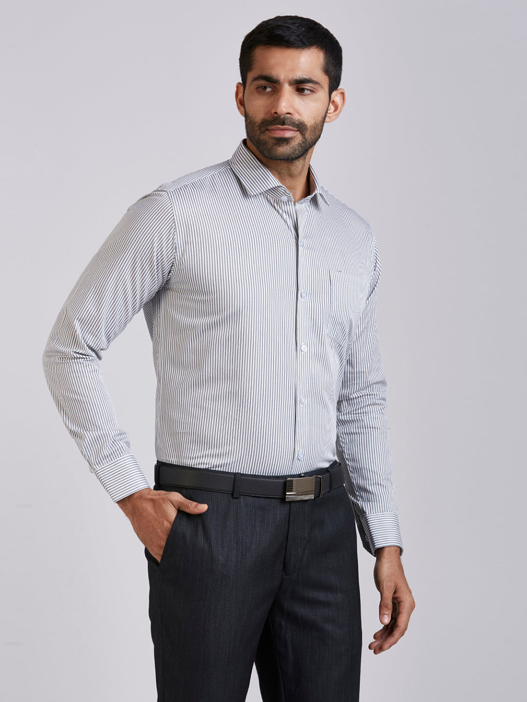 Classic Stripe shirt - Grey