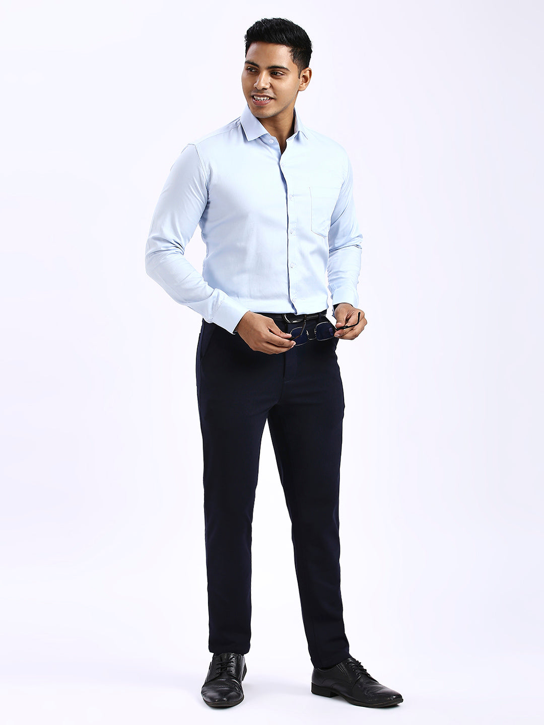 Cleek - Chevron Formal shirt - Blue