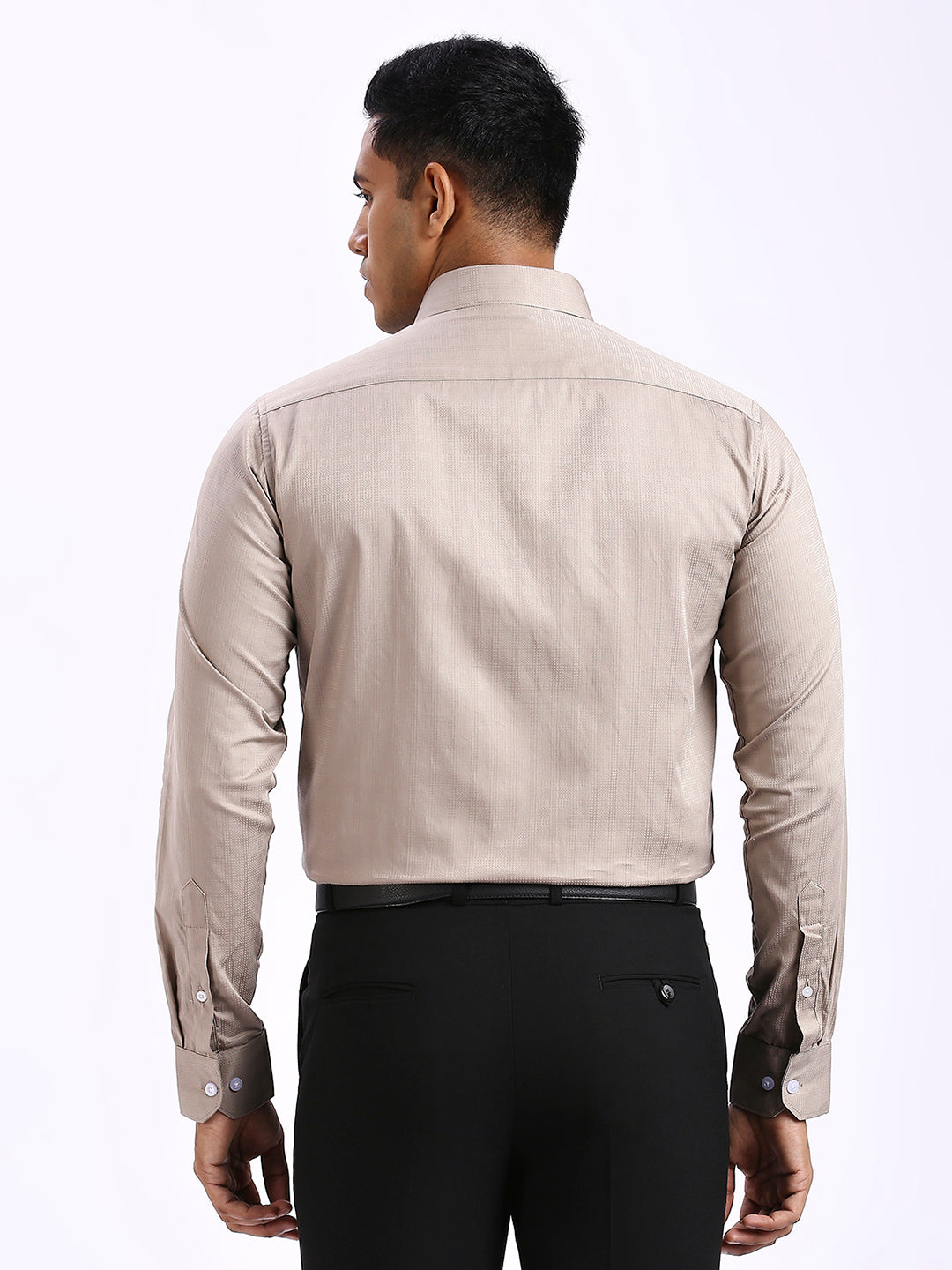 Drex - Self Checks shirt - Beige