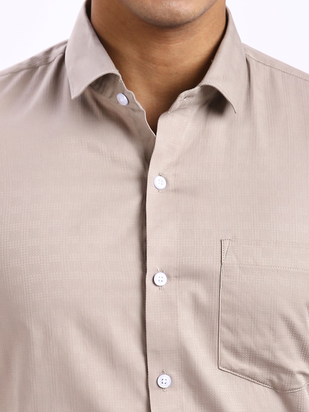 Drex - Self Checks shirt - Beige