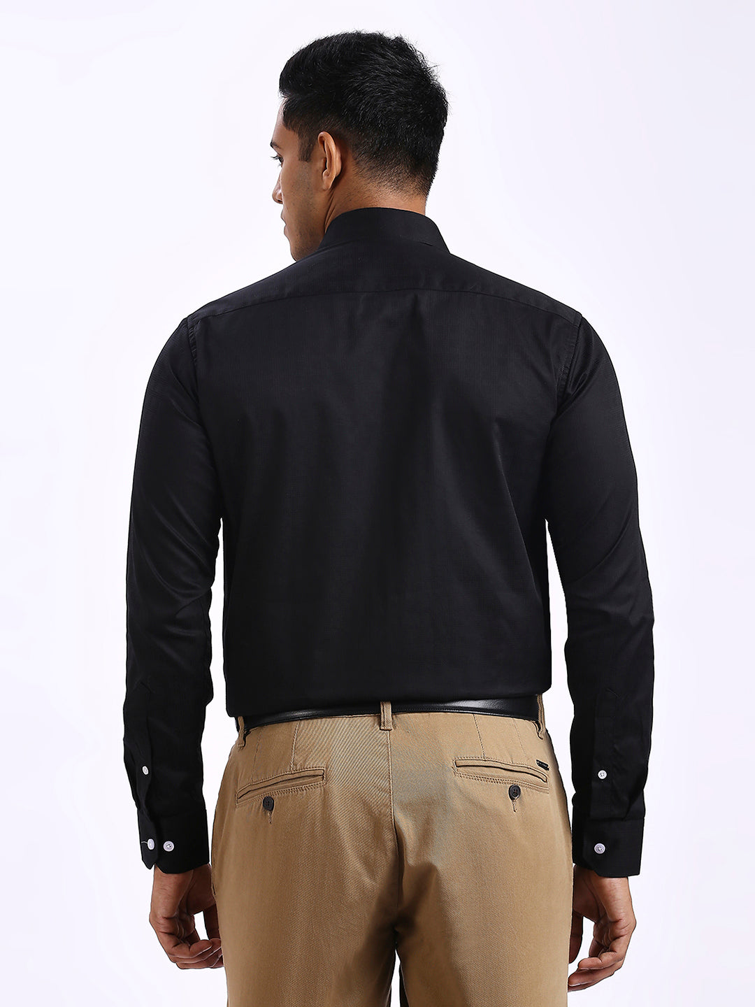 Drex - Self Checks shirt - Black