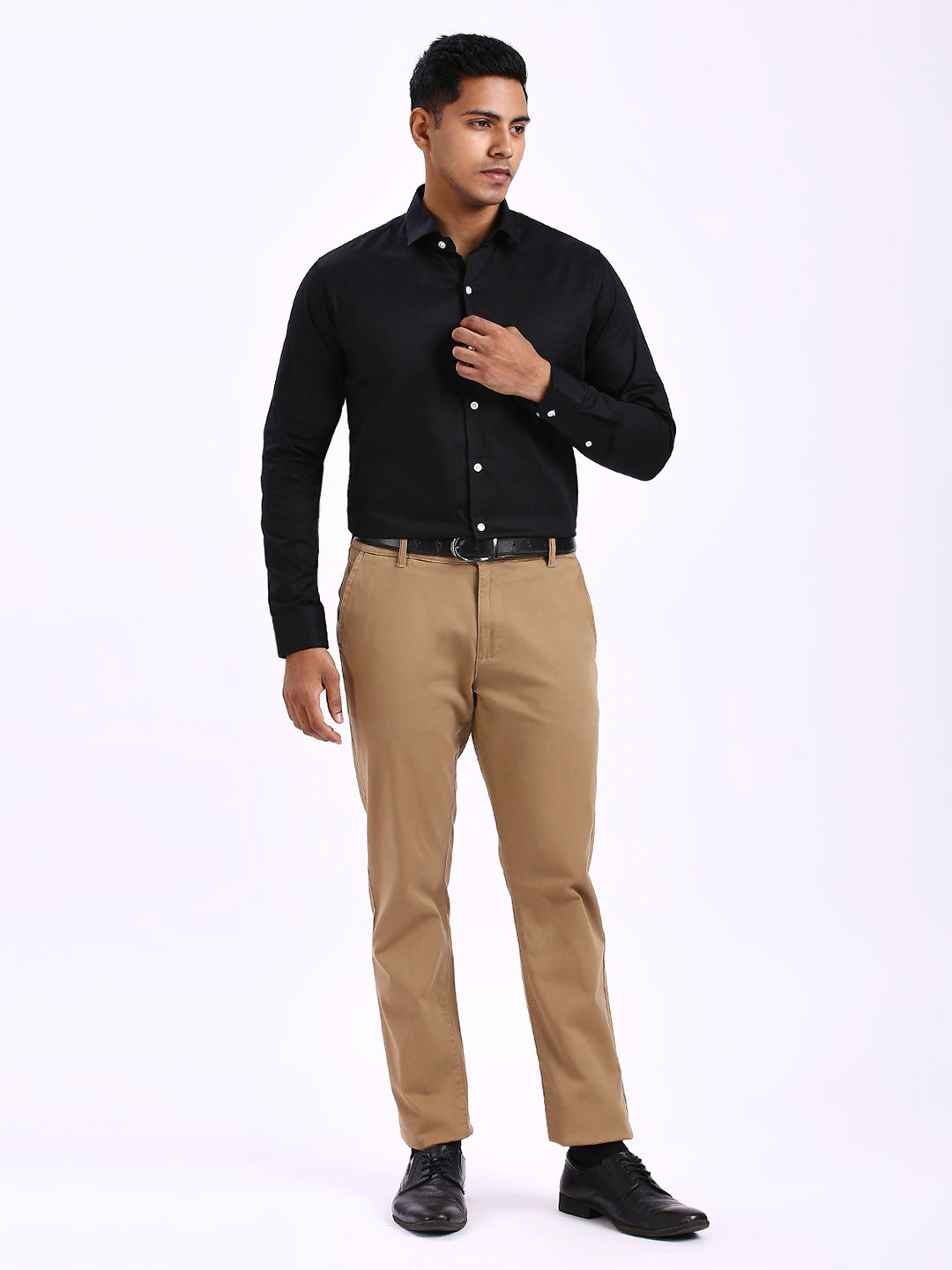 Drex - Self Checks shirt - Black