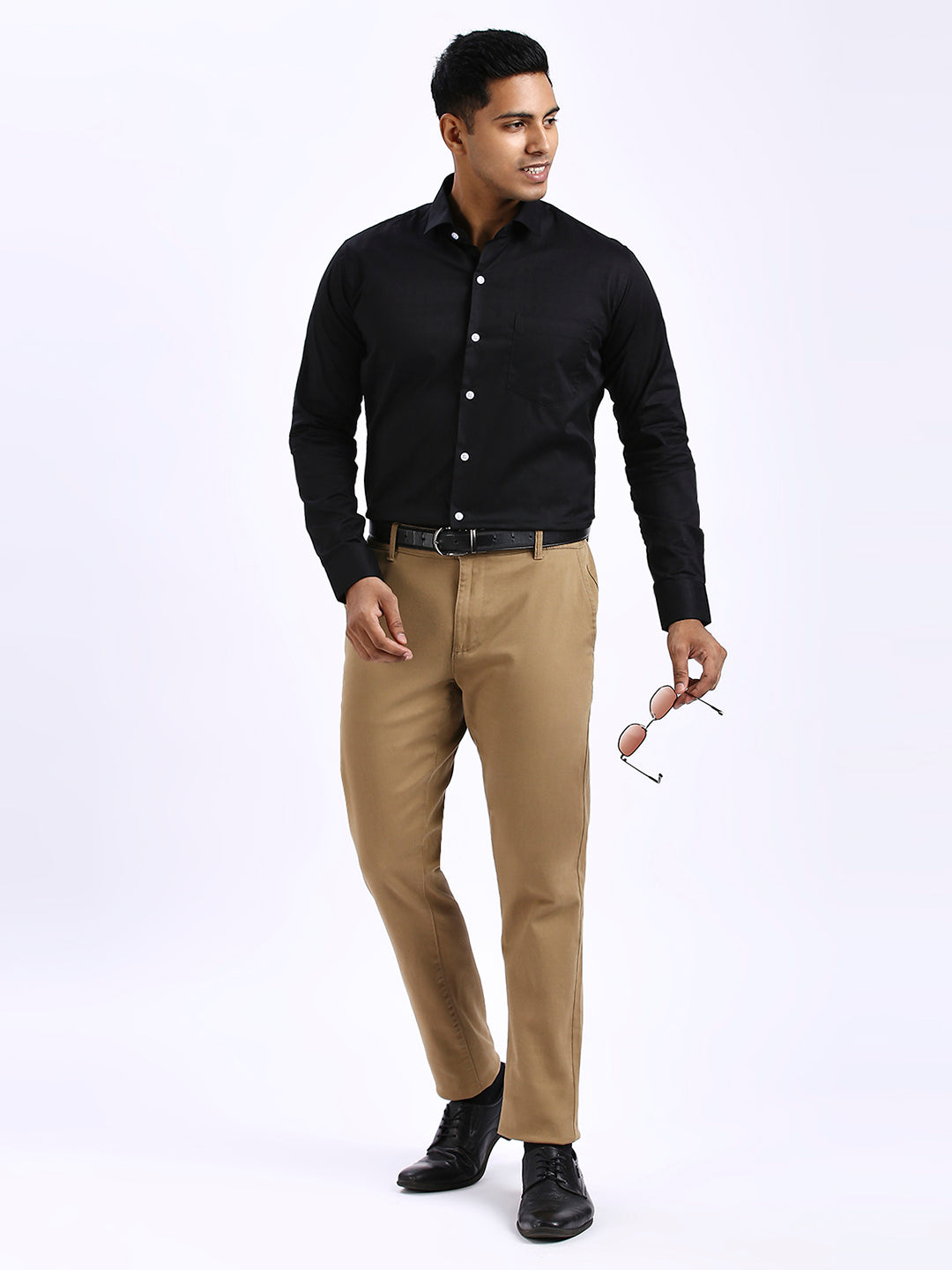 Drex - Self Checks shirt - Black