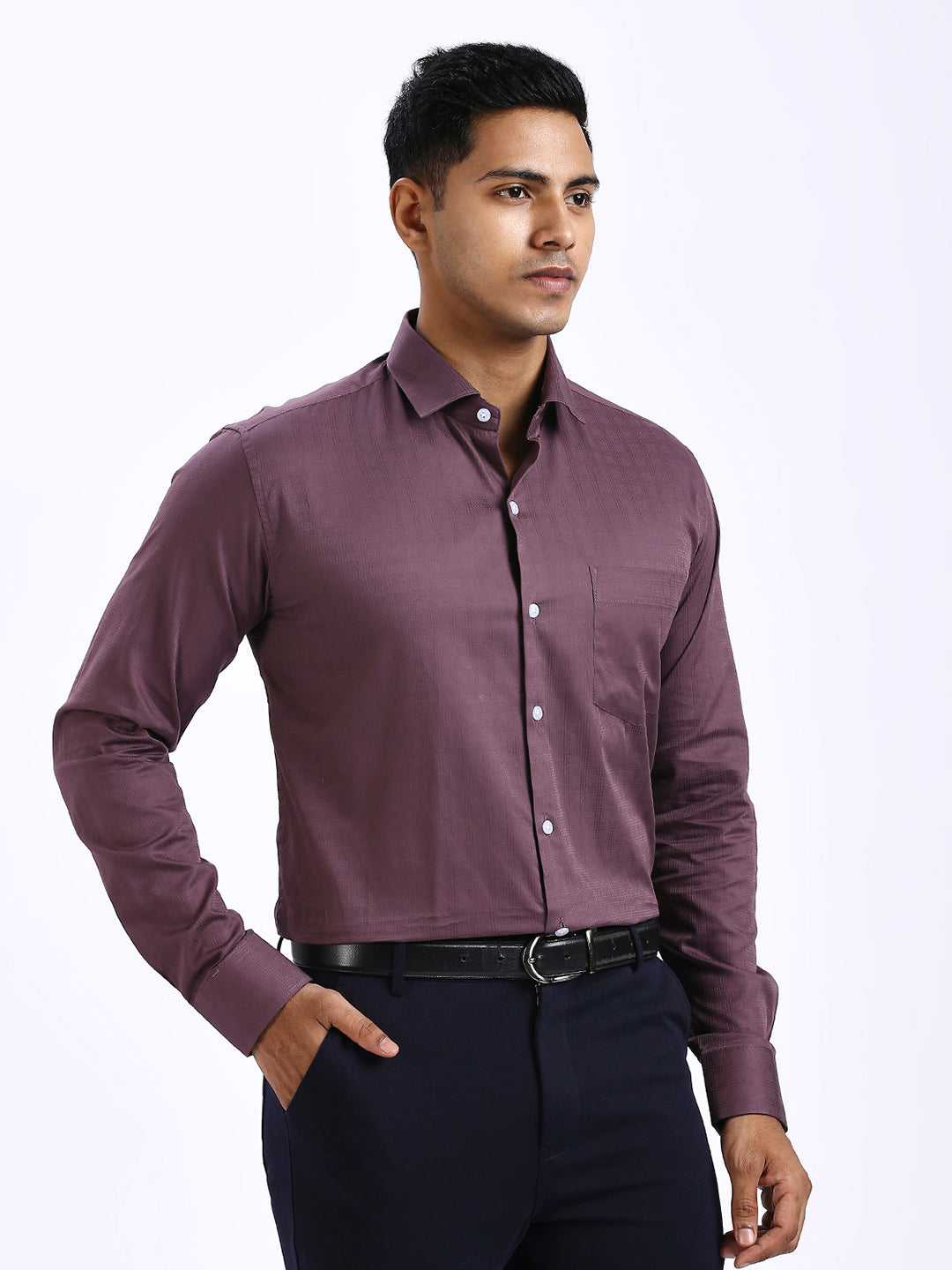 Drex - Self Checks shirt - Onion Pink