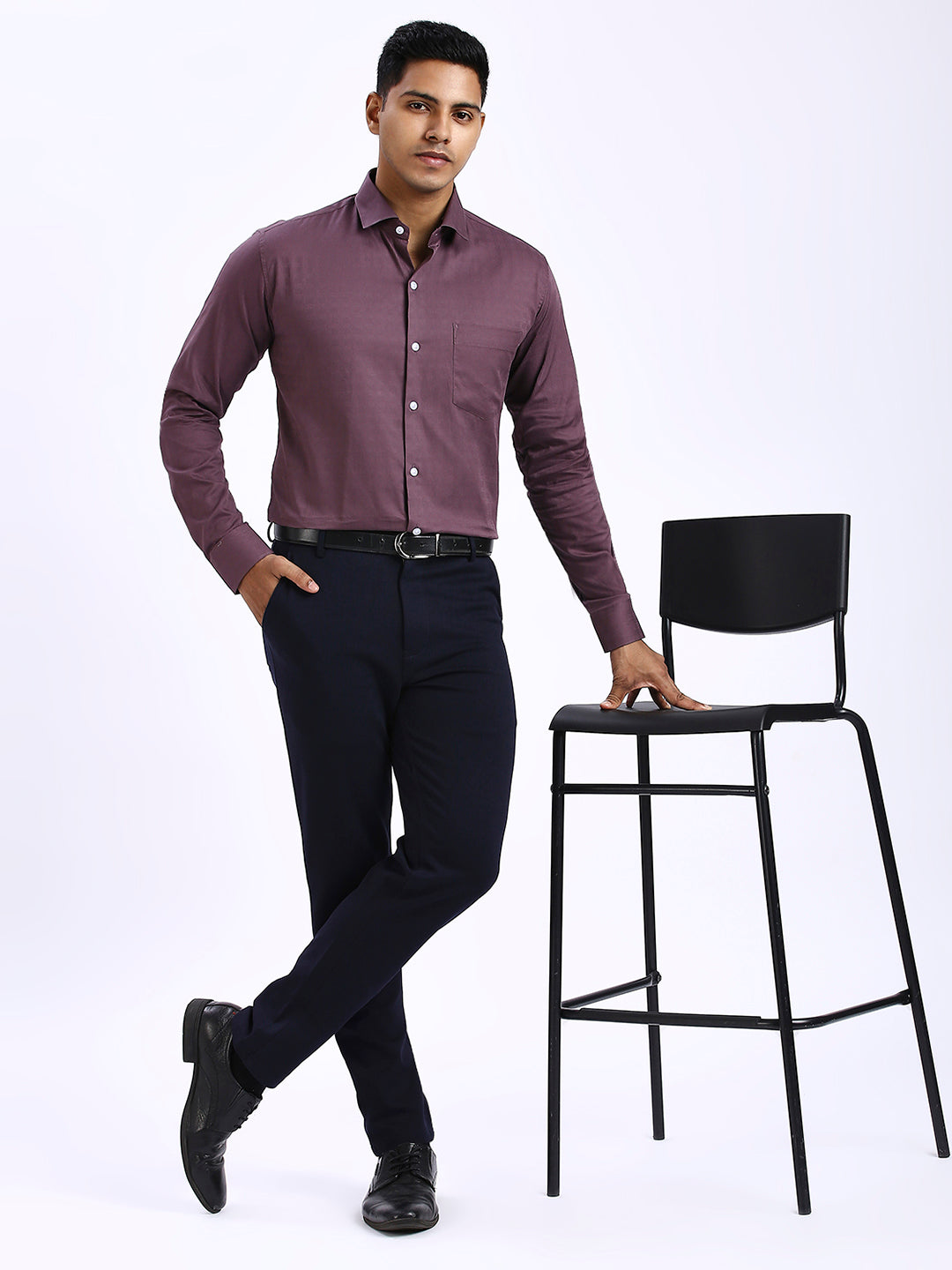 Drex - Self Checks shirt - Onion Pink