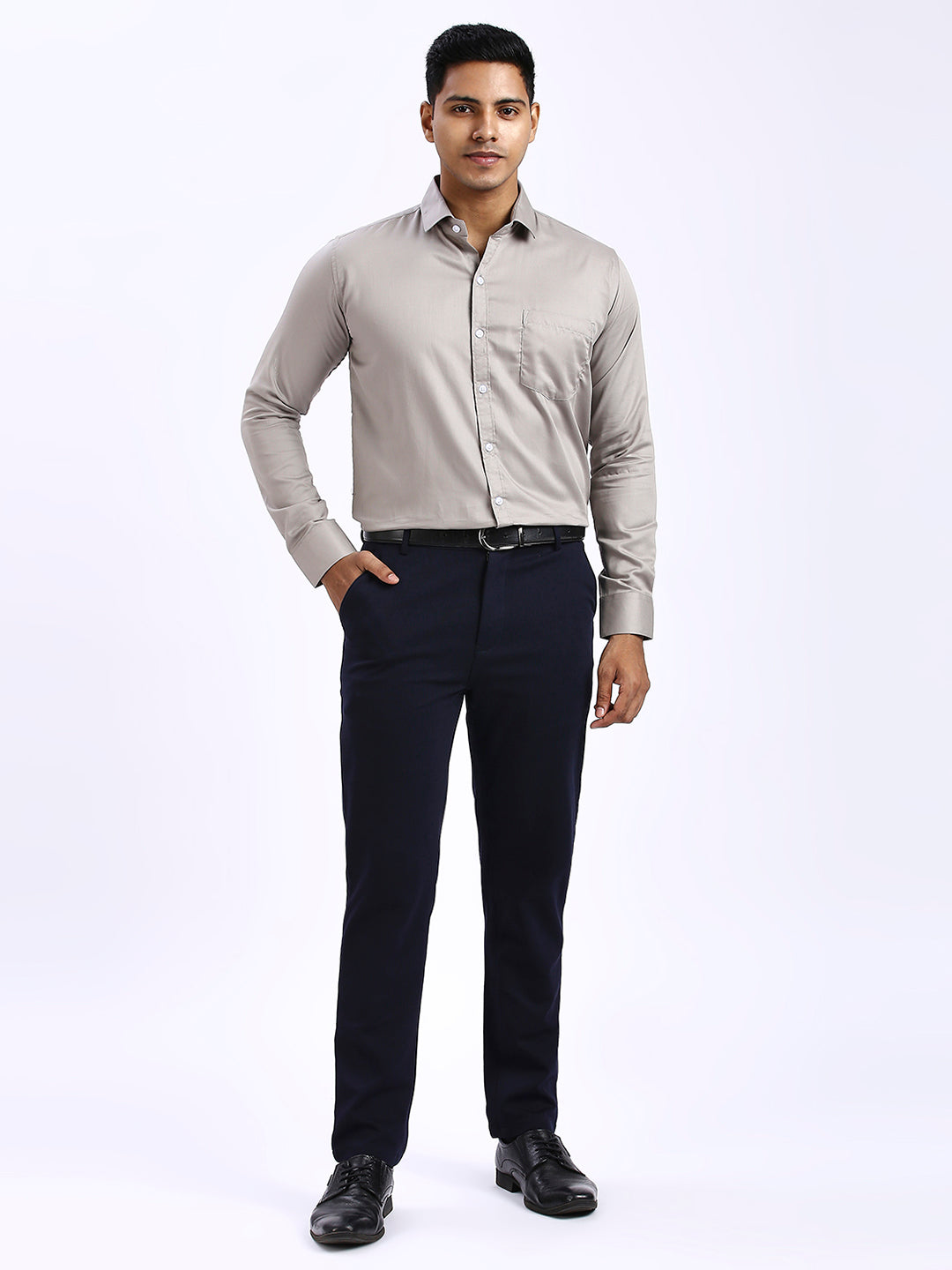 Cleek - Chevron Formal shirt - Grey