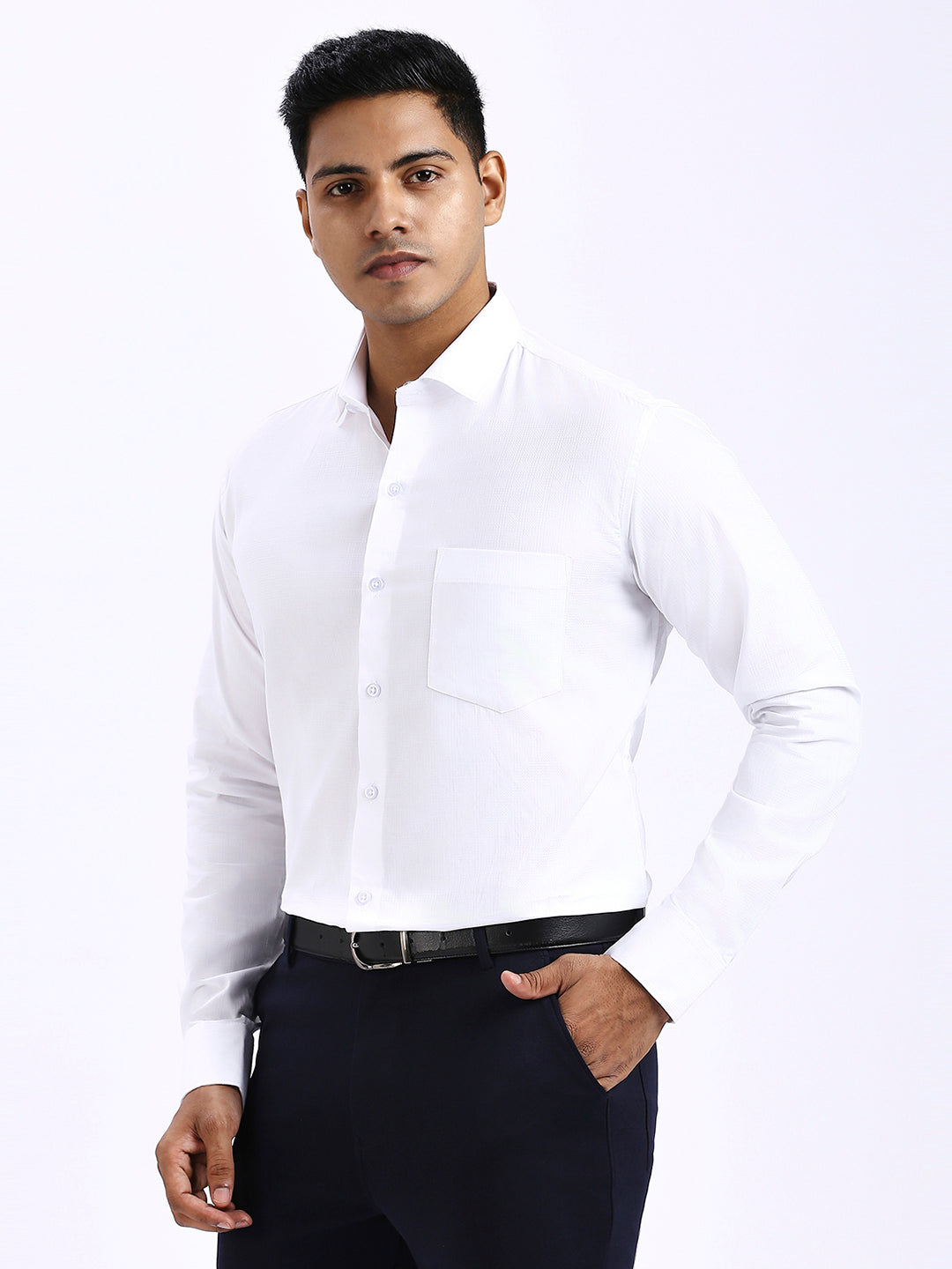 Drex - Self Checks shirt - White