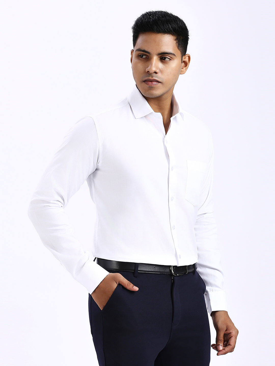 Drex - Self Checks shirt - White