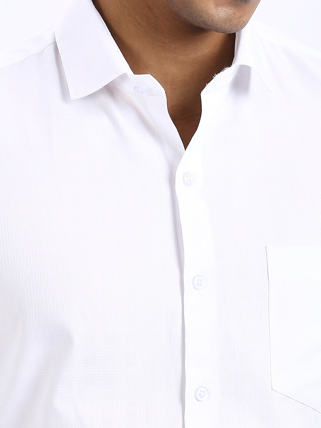 Drex - Self Checks shirt - White