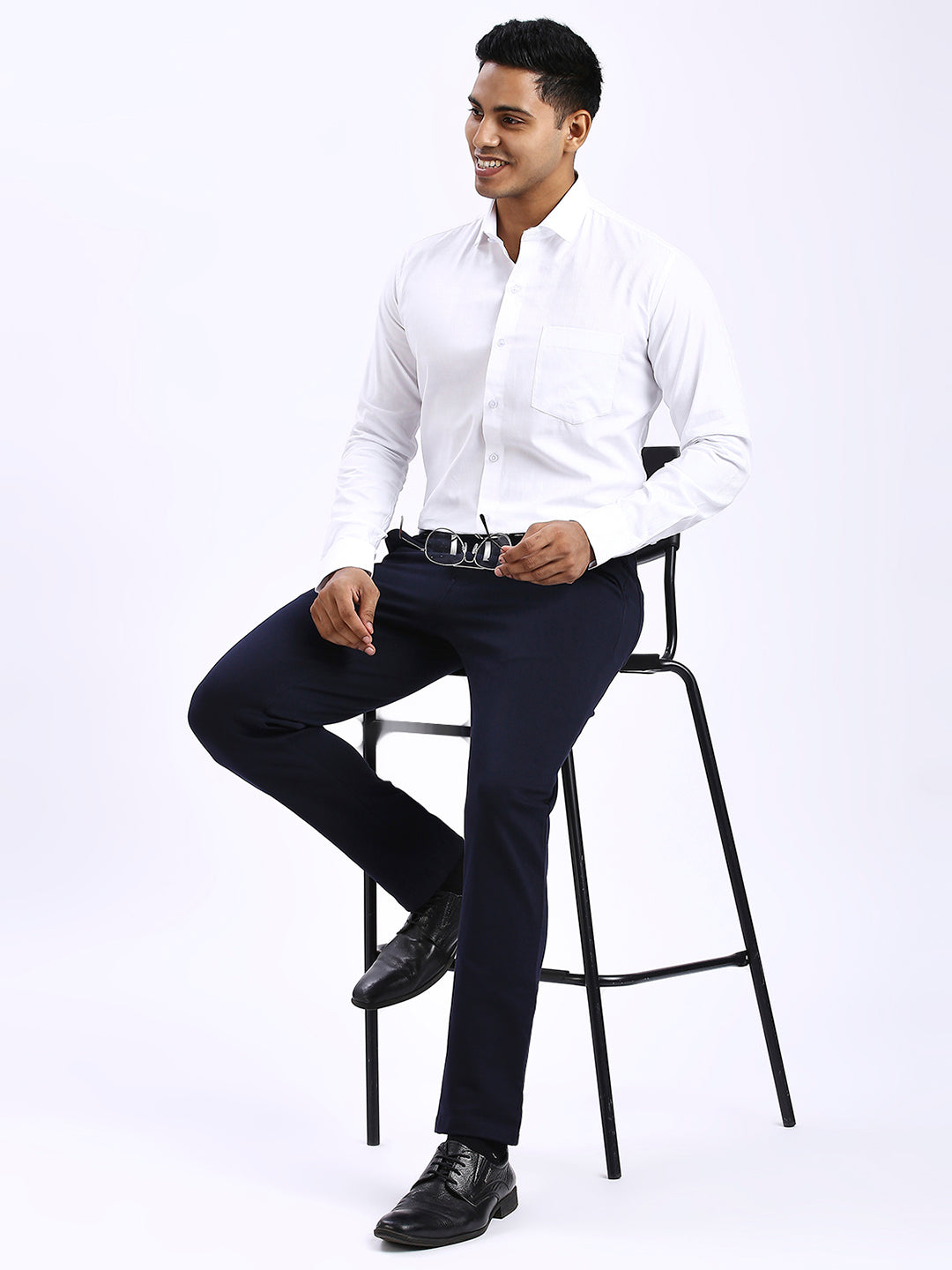 Drex - Self Checks shirt - White