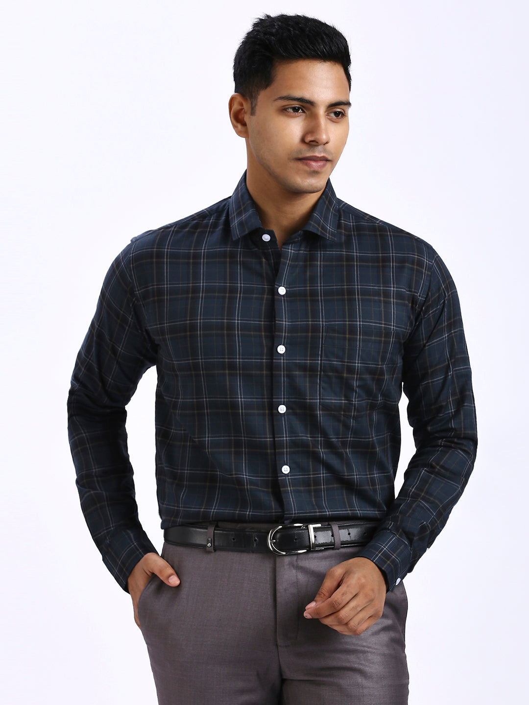 Cole - Slim fit Checkered Shirt