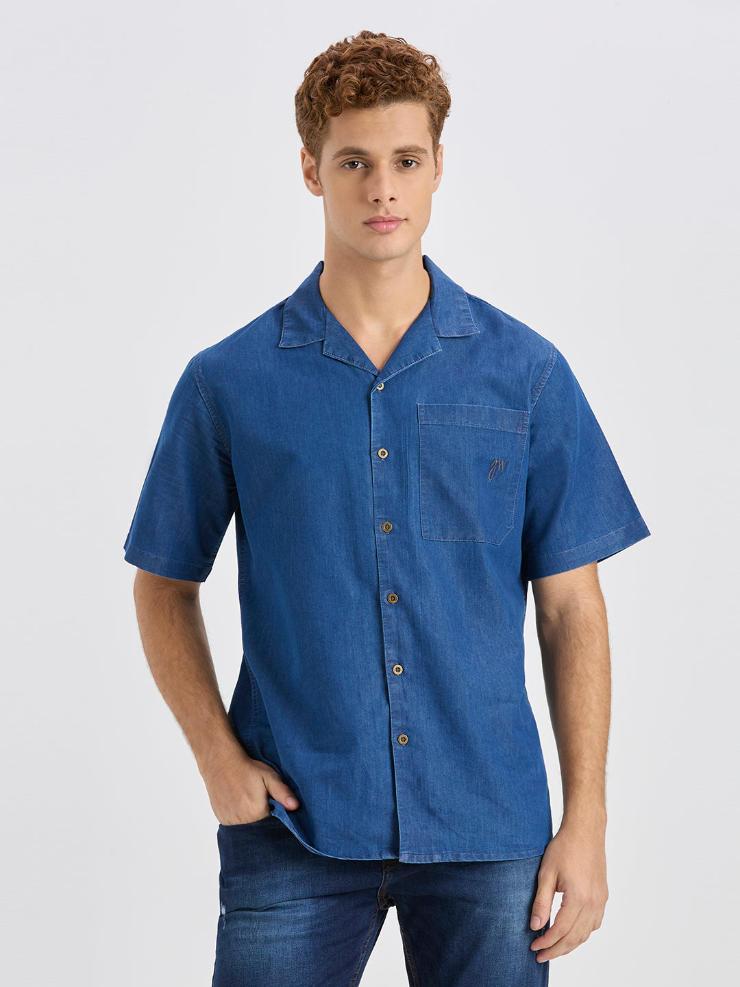 Raw Indigo Denim Shirt