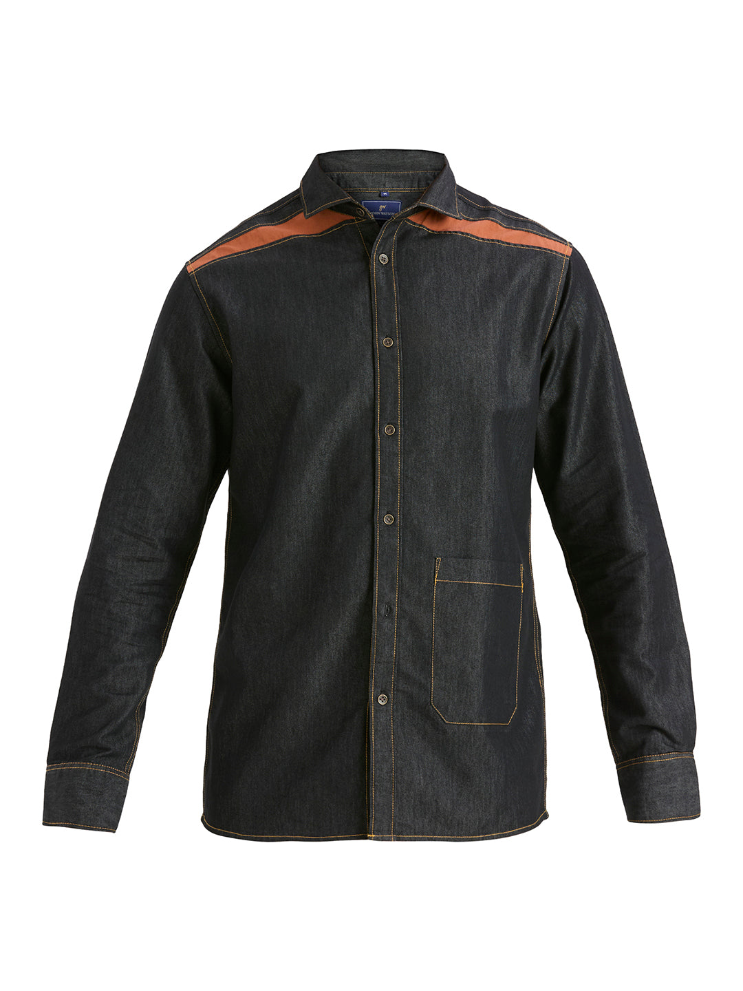 Charcoal Stitch Denim Shirt