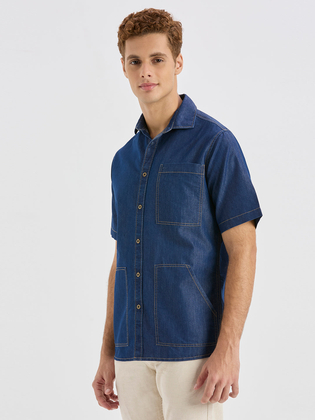Midnight Utility Denim Shirt
