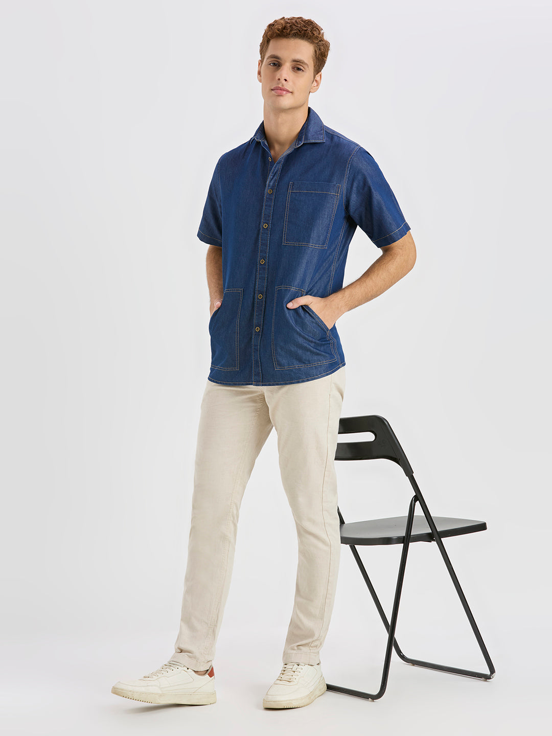 Midnight Utility Denim Shirt