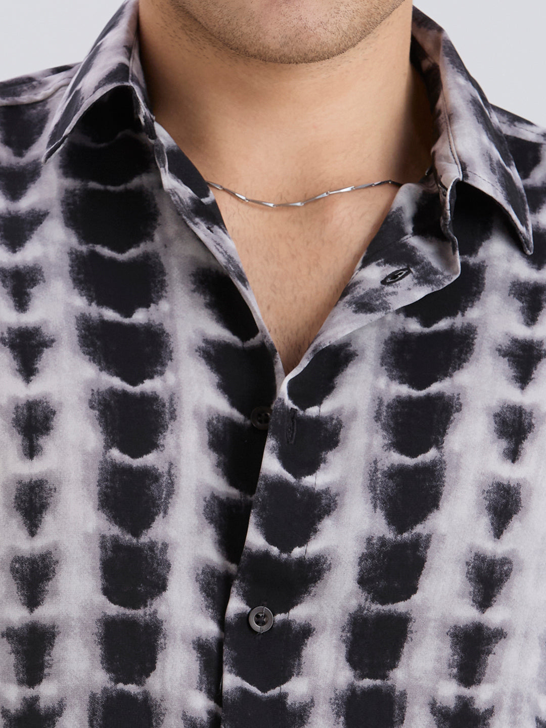 Scales Printed Shirt - White