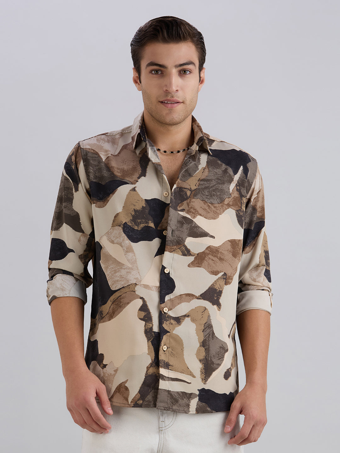 Lucid Printed Shirt - Cream