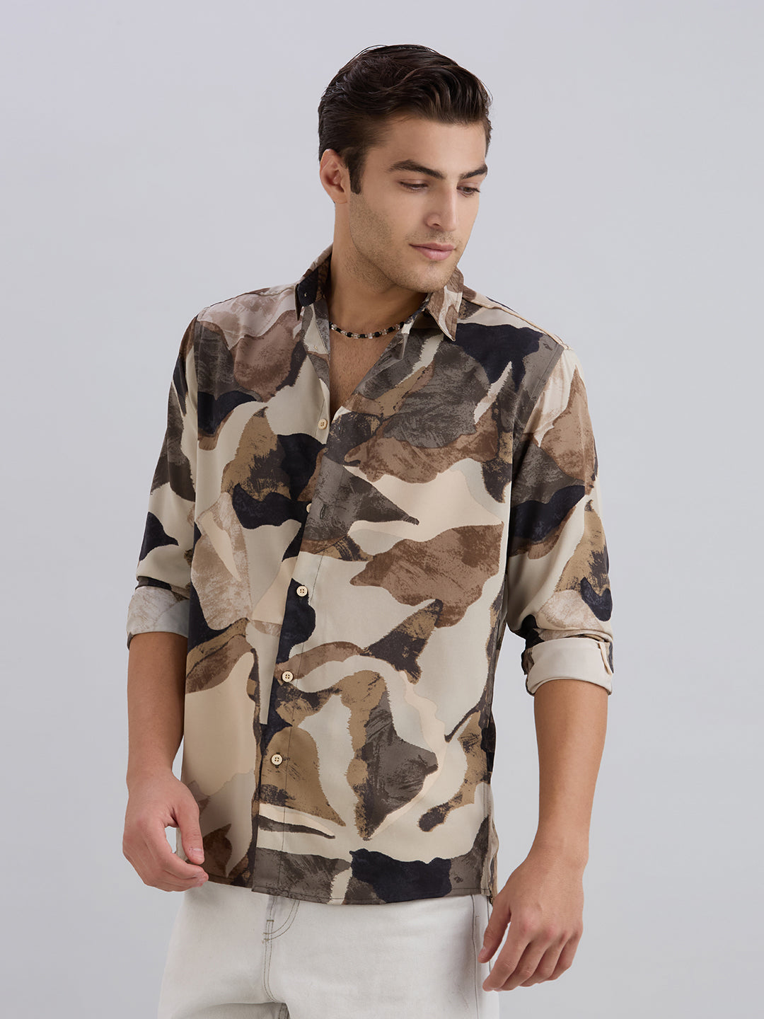 Lucid Printed Shirt - Cream