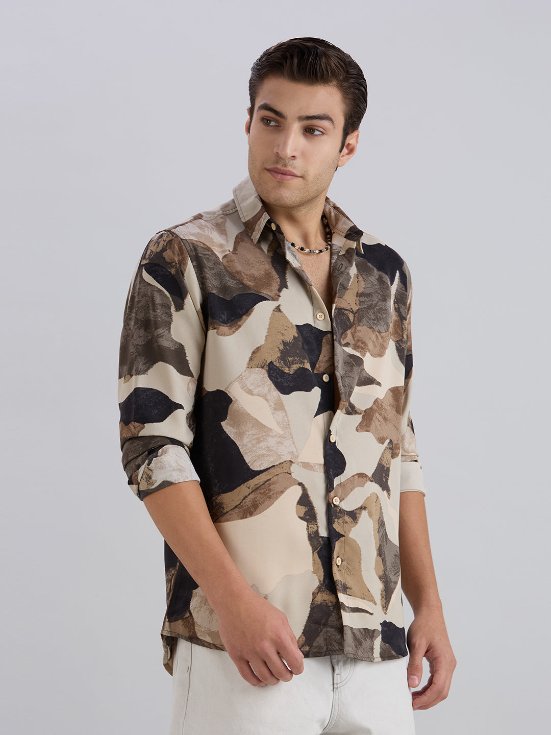 Lucid Printed Shirt - Cream