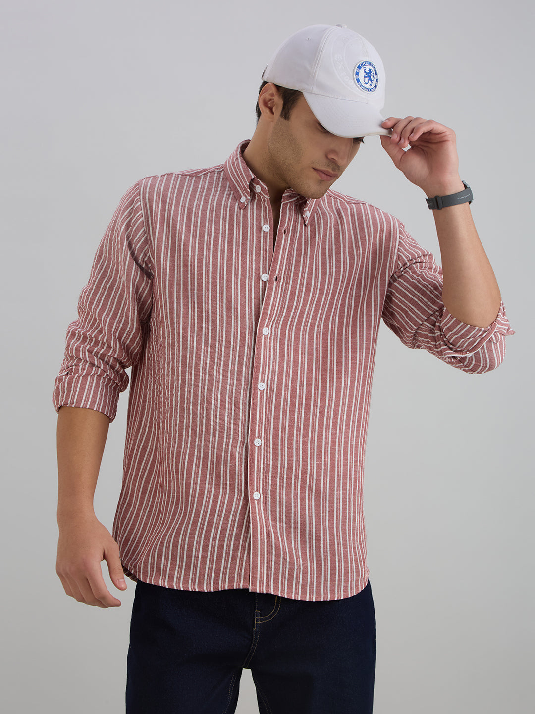 Horizon Stripes Shirt - Red
