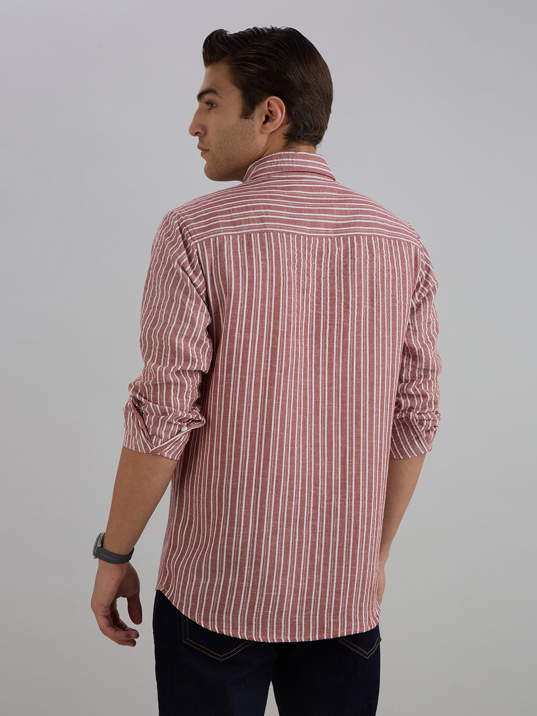 Horizon Stripes Shirt - Red