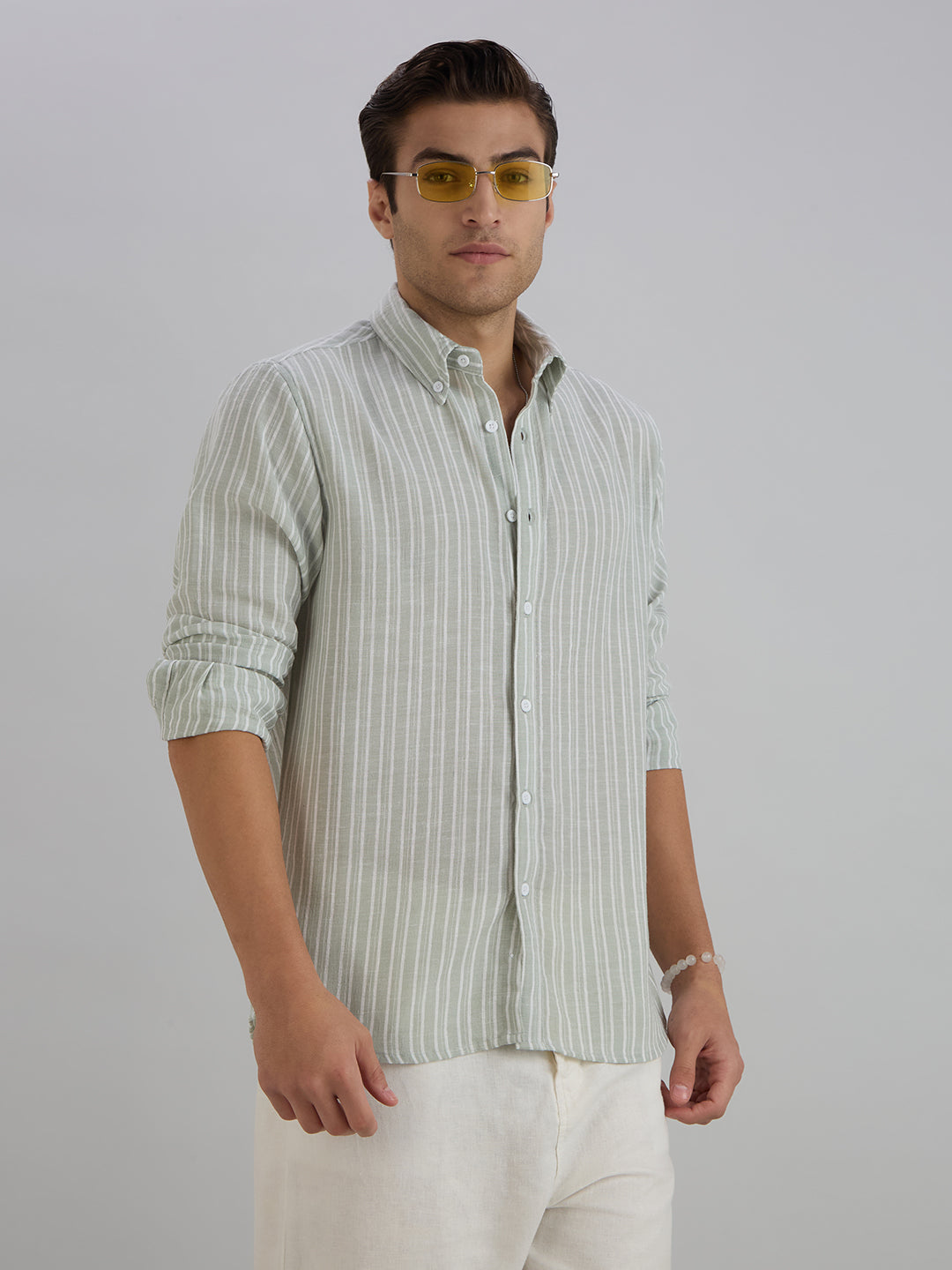 Horizon Stripes Shirt - Green