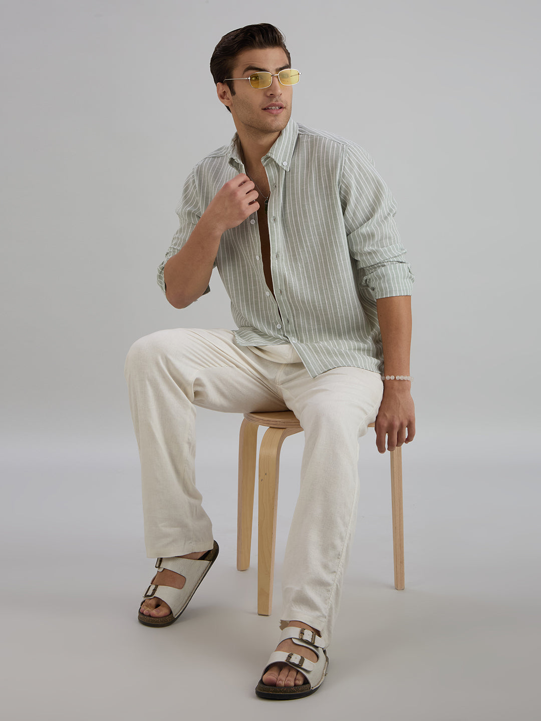Horizon Stripes Shirt - Green