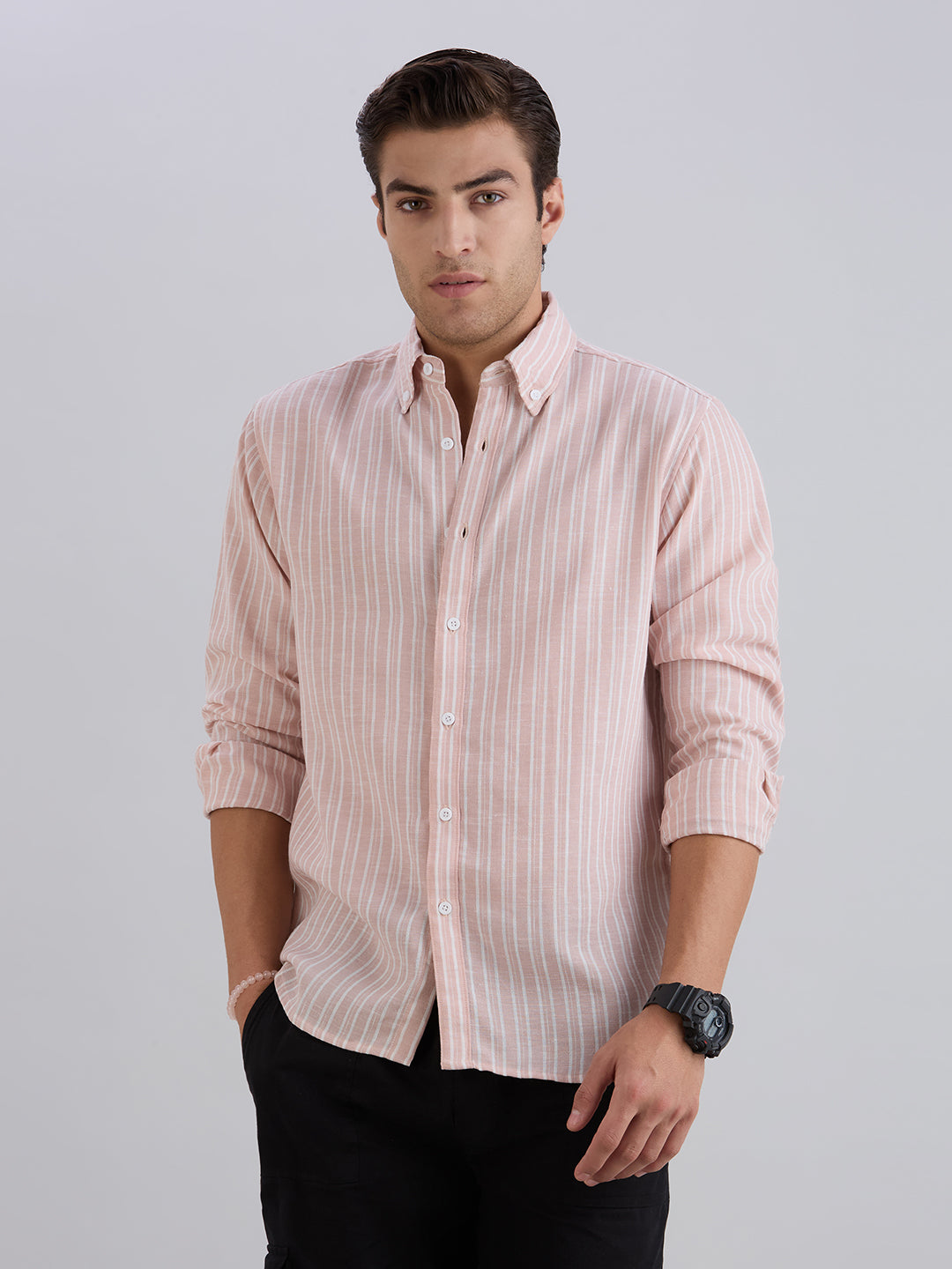 Horizon Stripes Shirt - Pink
