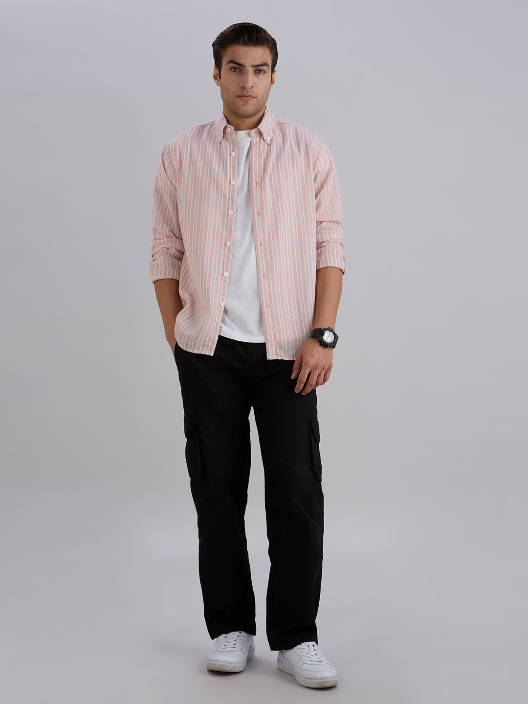Horizon Stripes Shirt - Pink