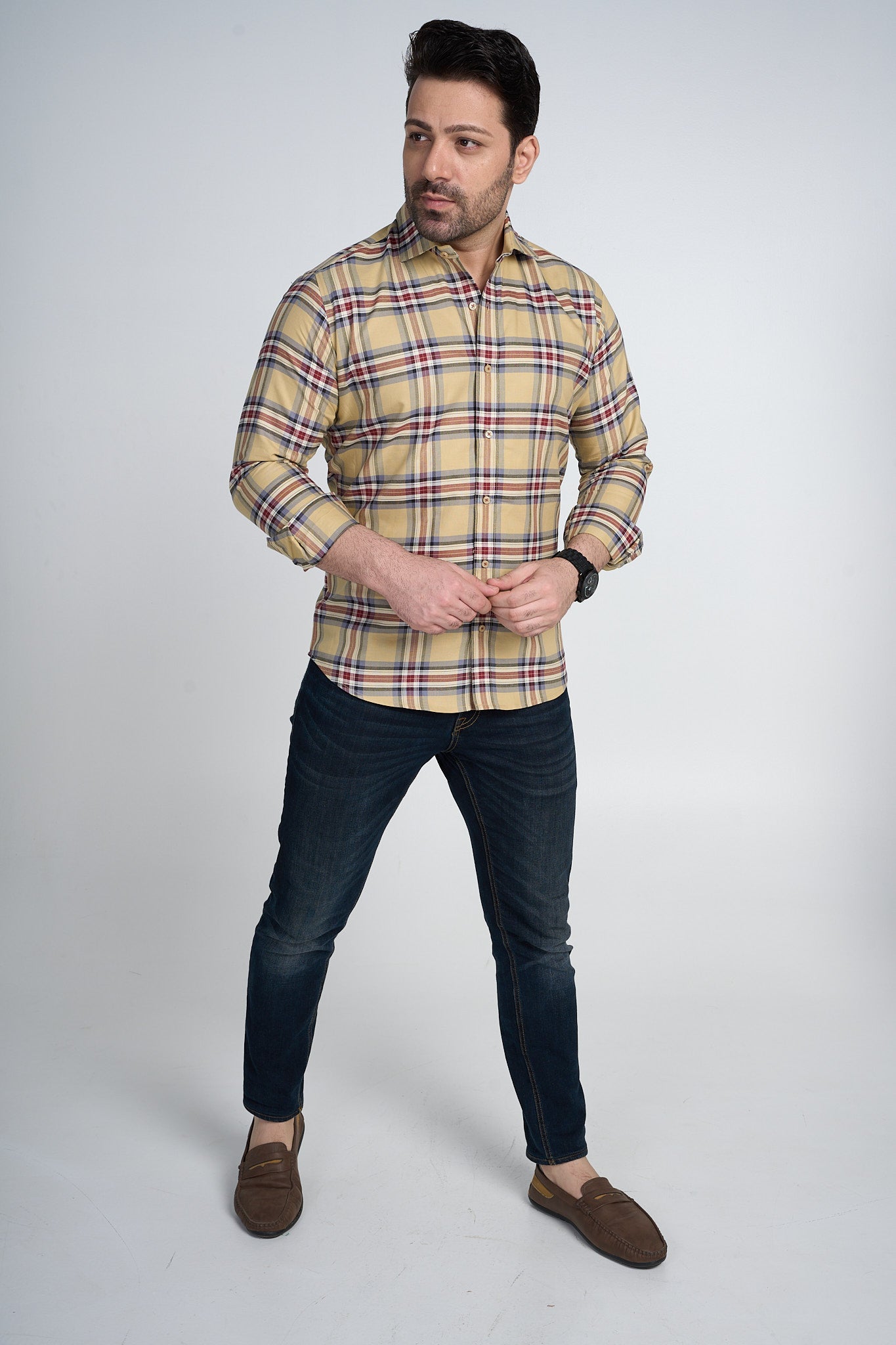 Jake - Checkered Slim Fit Shirt