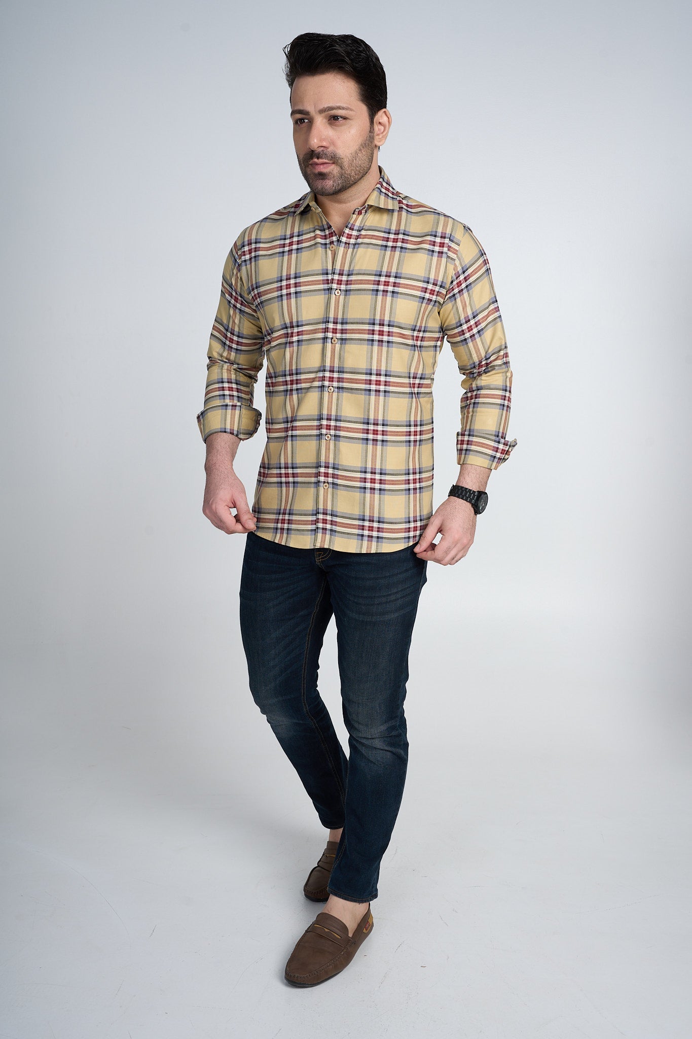 Jake - Checkered Slim Fit Shirt