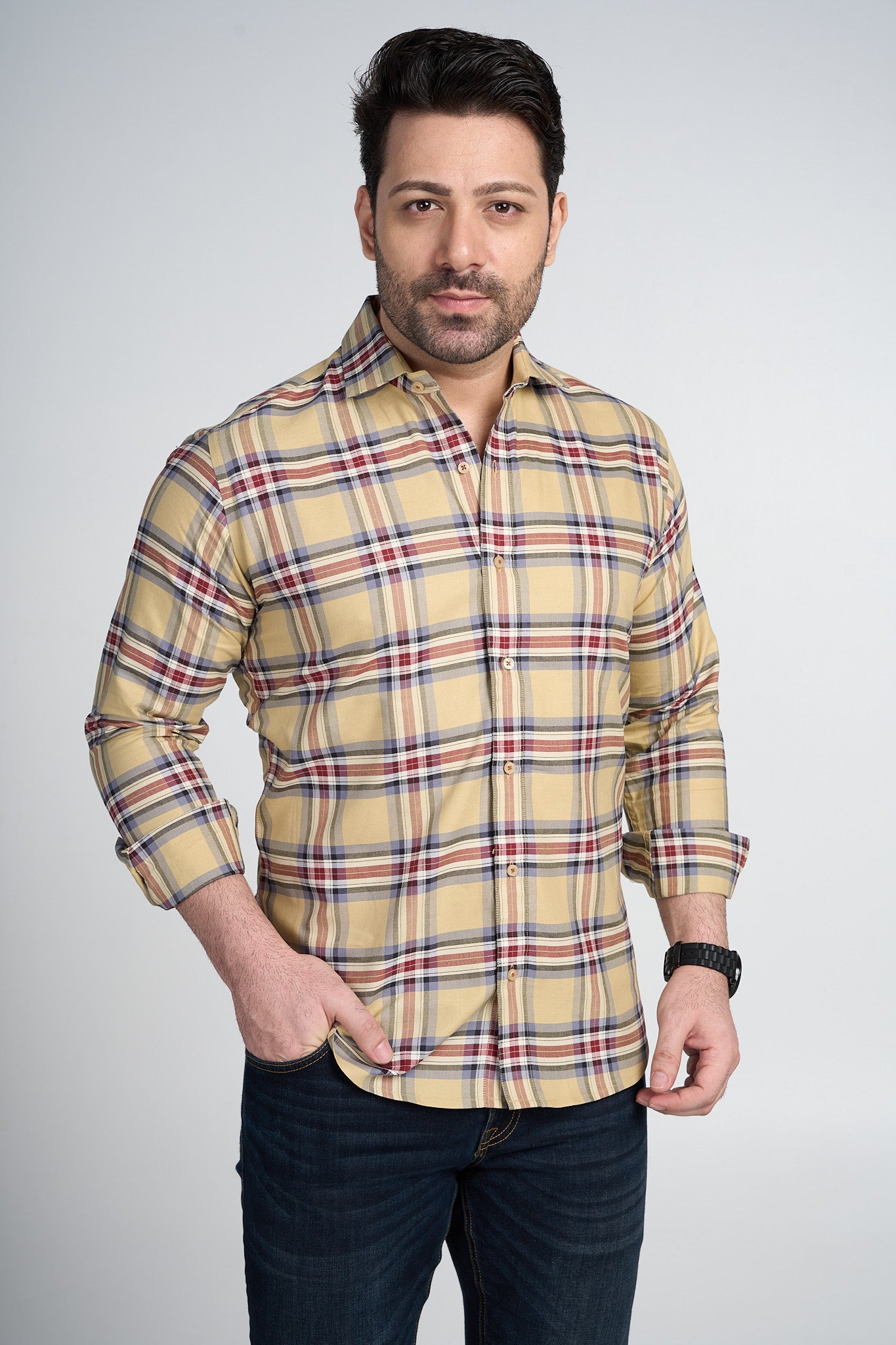 Jake - Checkered Slim Fit Shirt
