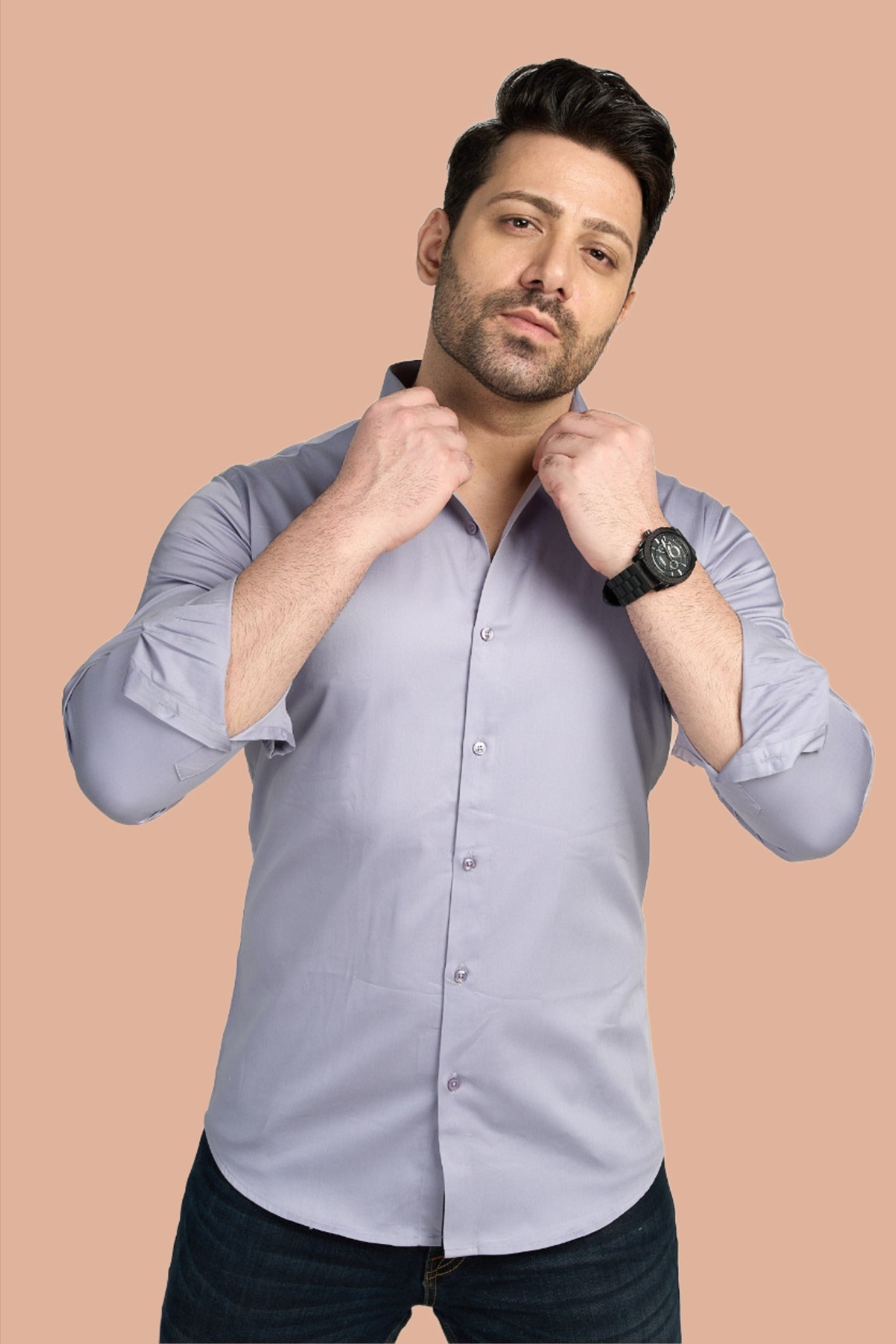 Stanford - Satin Slim Fit Shirt
