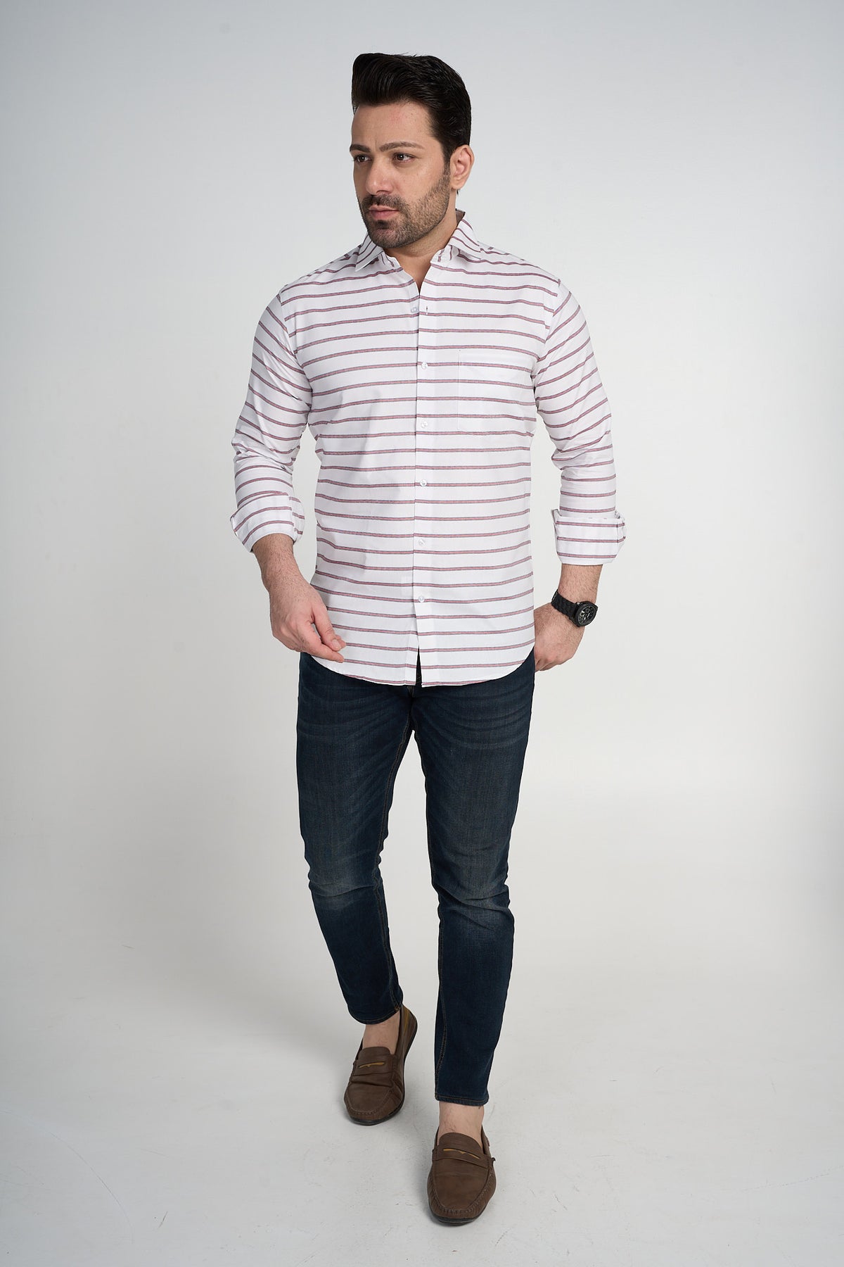 Trafford - Stripe Shirt