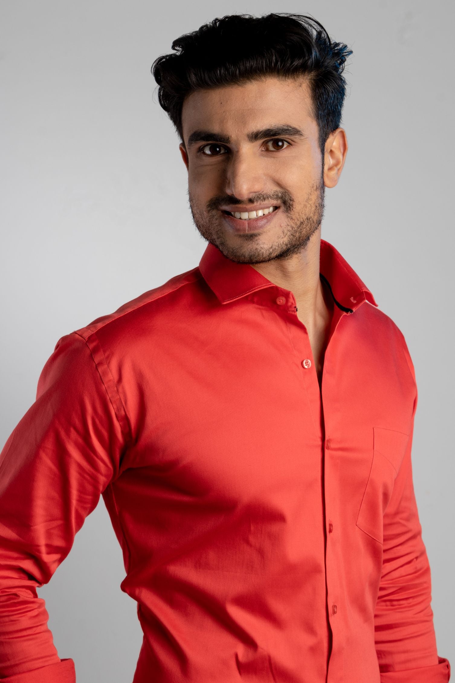 Crescent Red - Dobby Shirt - John Watson