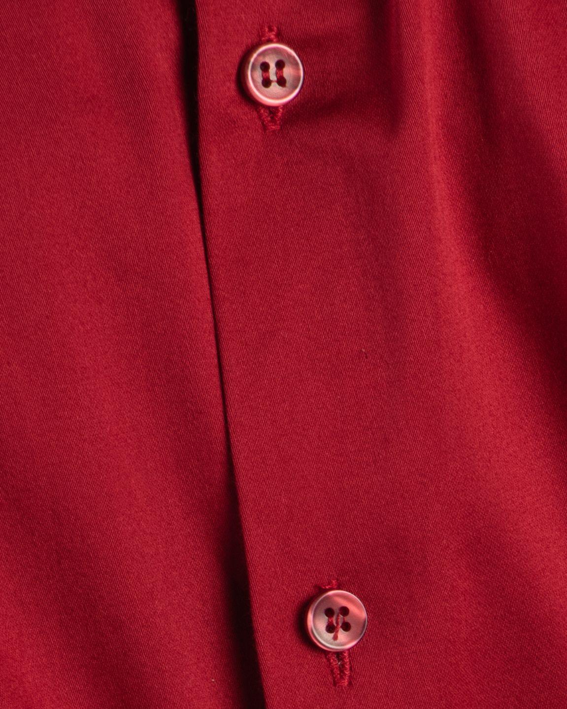 Arcane - Satin Slim Fit Shirt - Red - John Watson