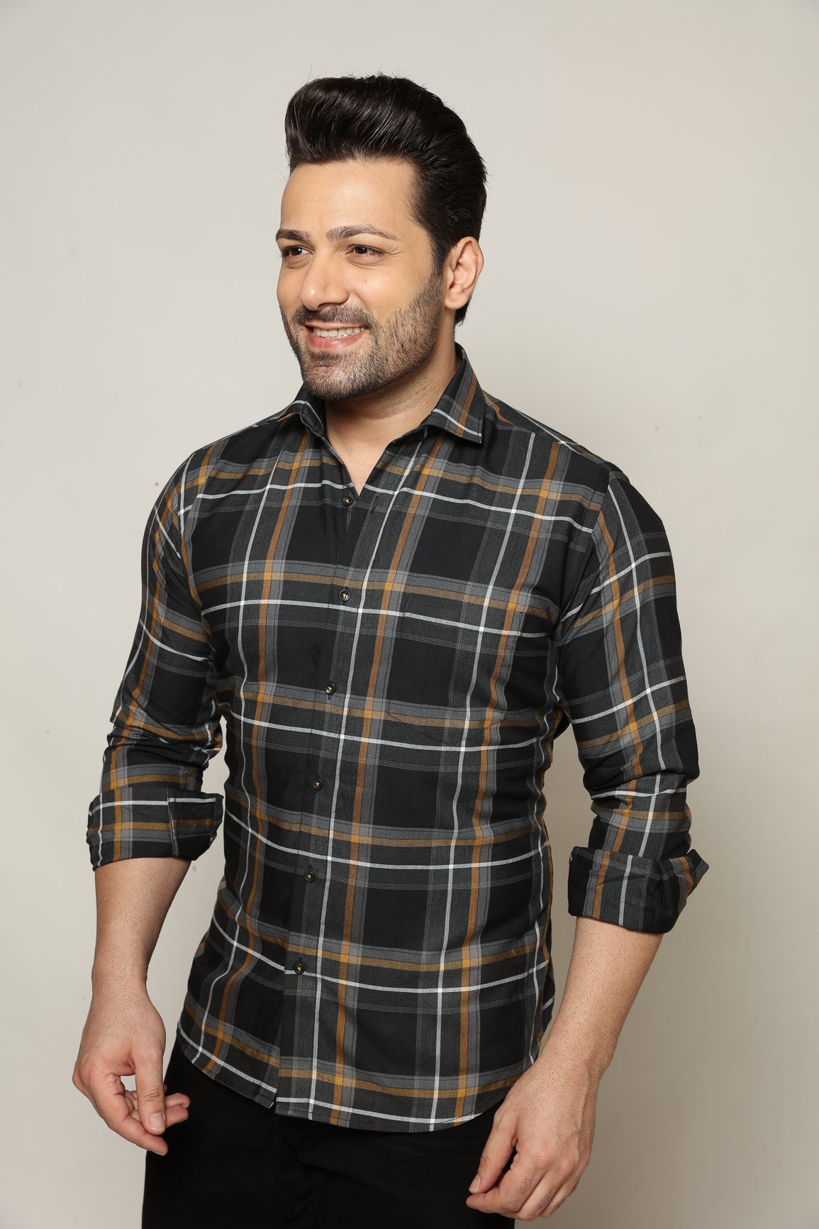 Stake - Checkered Slim fit Shirt - John Watson