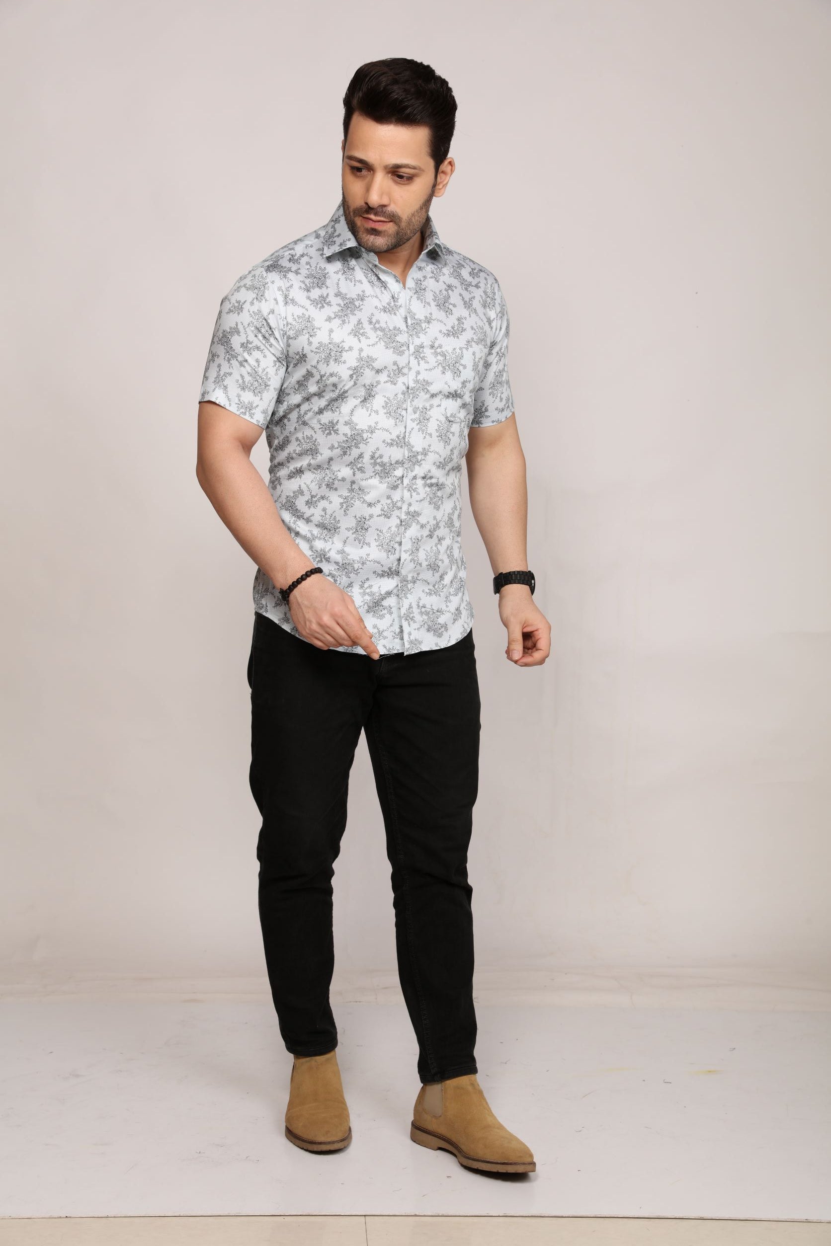 Dunwich - printed half sleeves shirt - John Watson