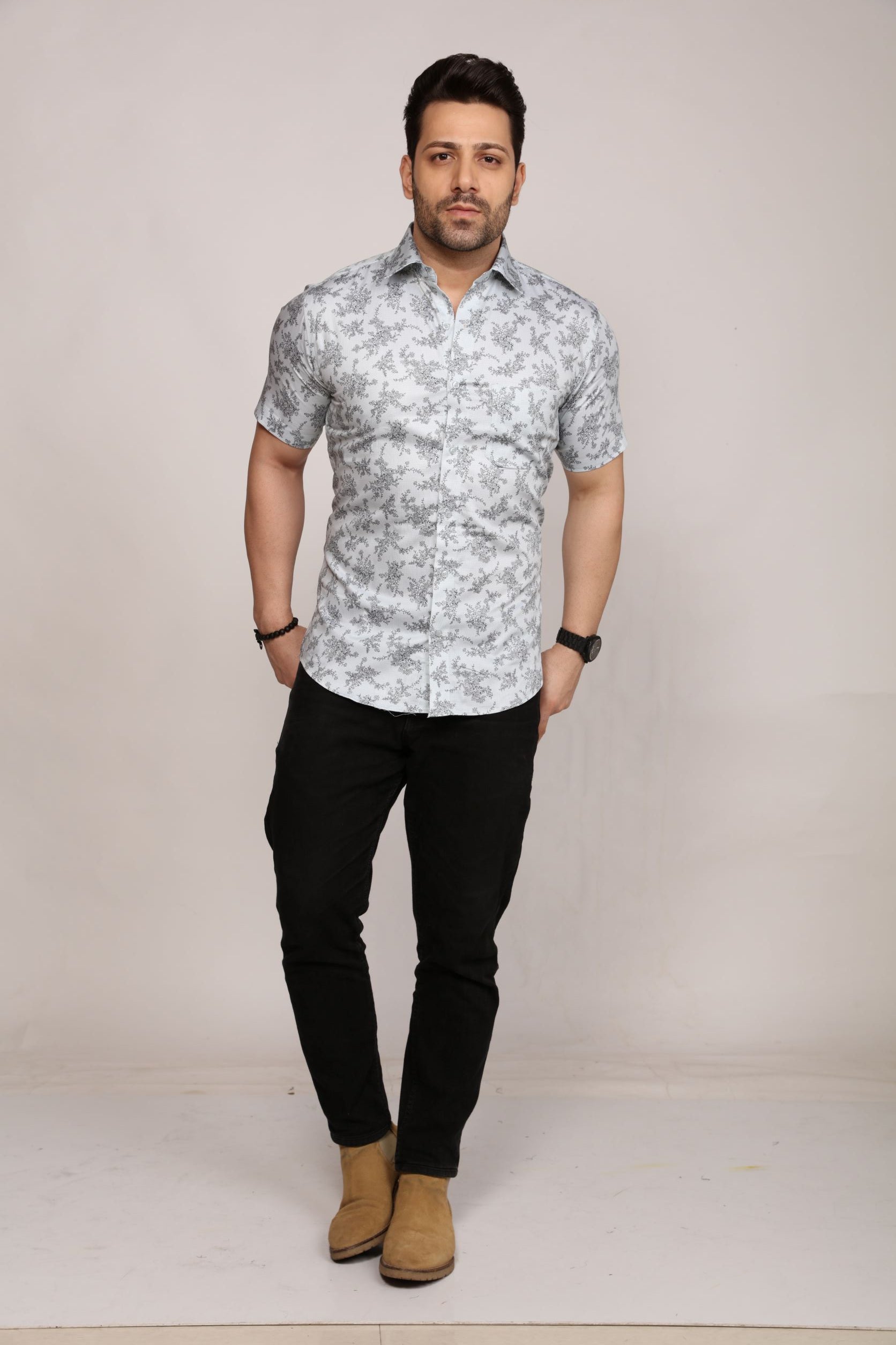 Dunwich - printed half sleeves shirt - John Watson