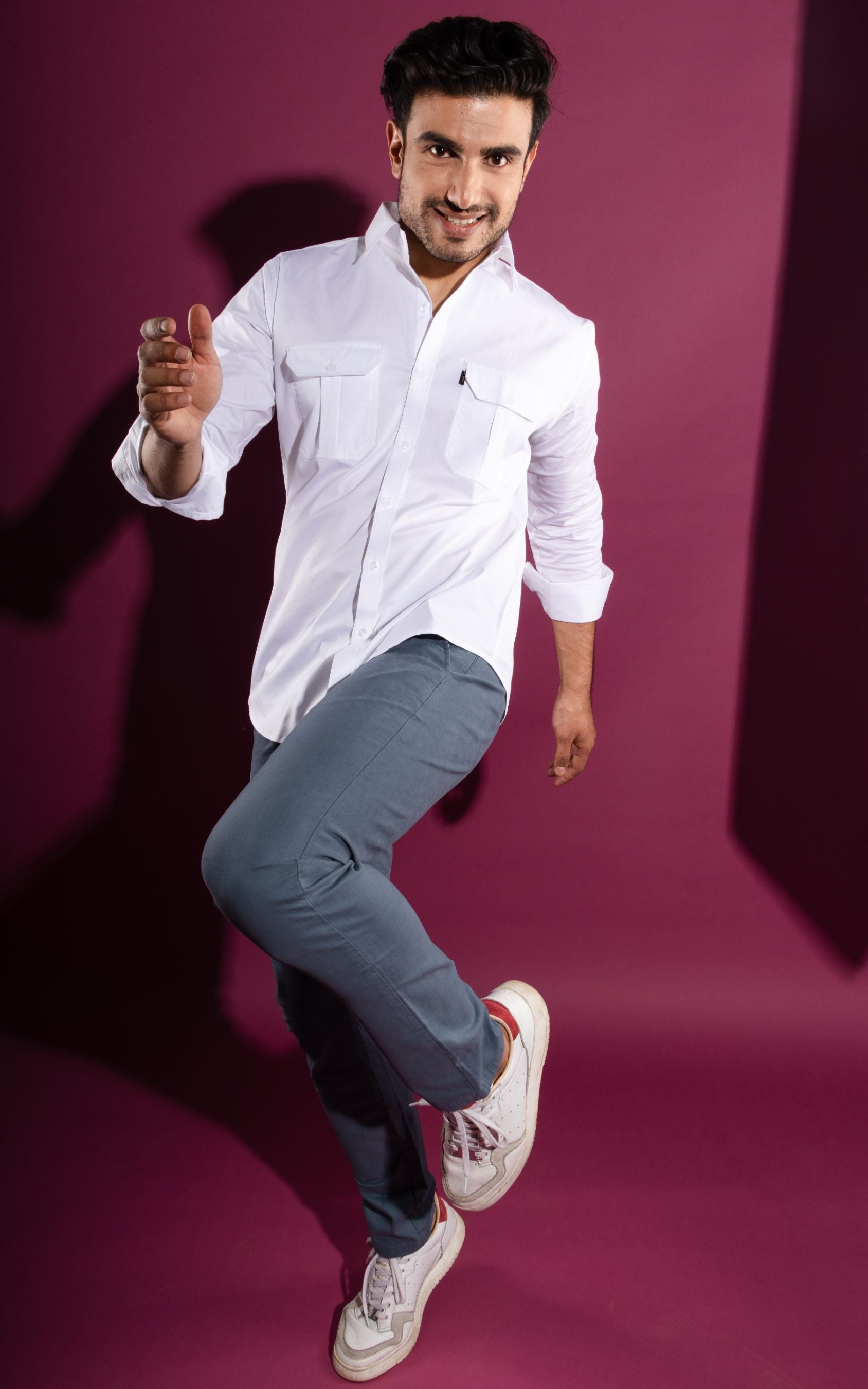 Fabled White - Double-Pocket Slim-Fit Shirt - John Watson