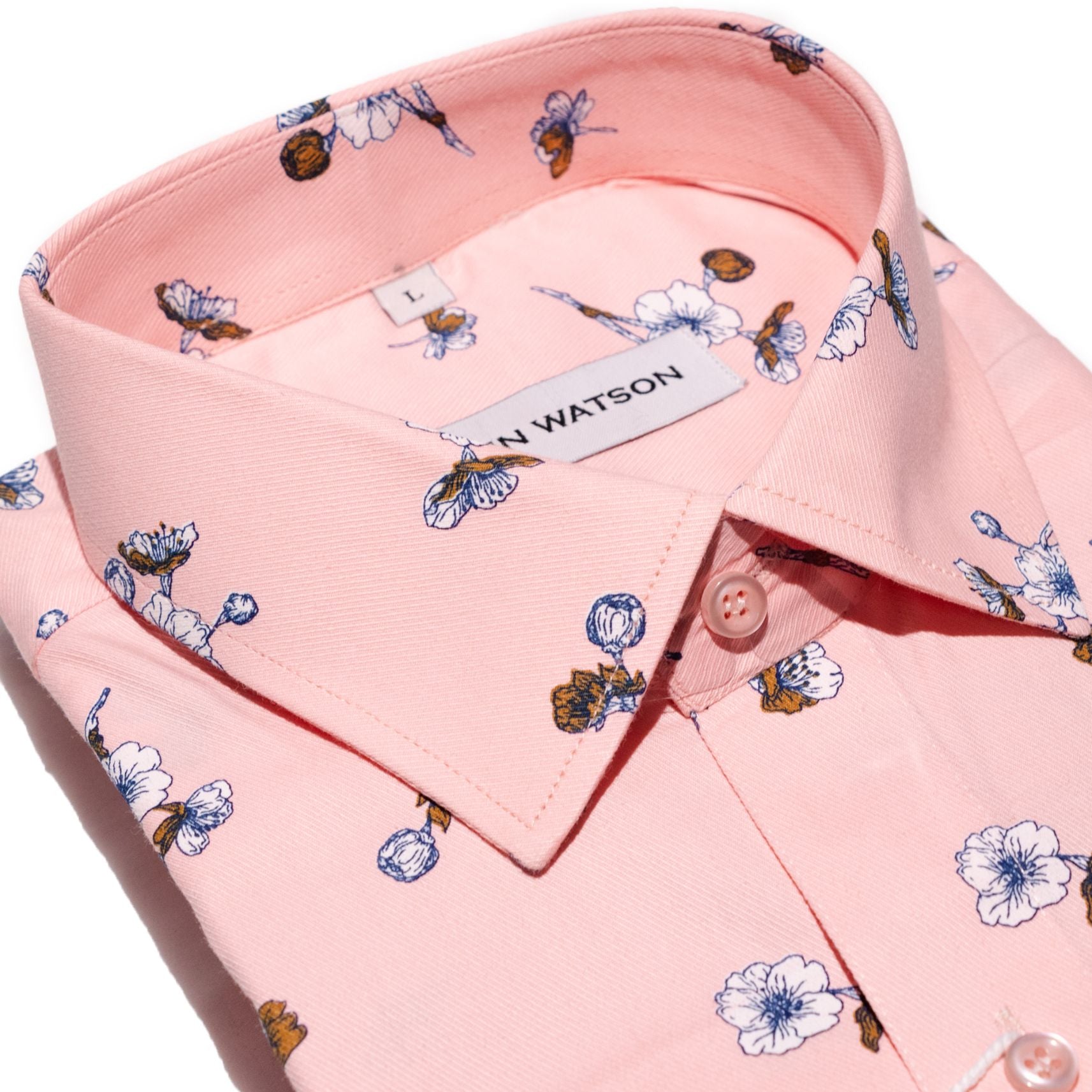 Owlet - Printed Twill Shirt - Pink - John Watson